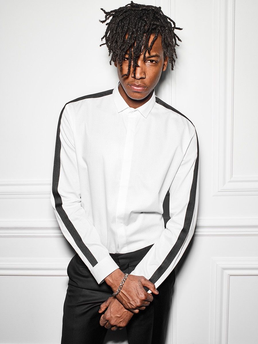 Balmain Balmain Paris Double Black Stripe Button Up Shirt Size US S / EU 44-46 / 1 - 1 Thumbnail