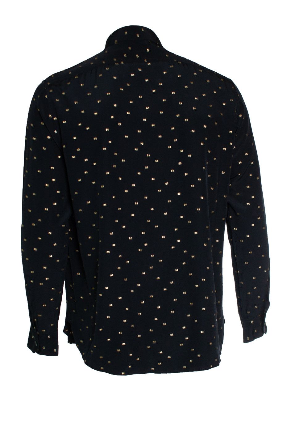 Saint Laurent Paris Saint Laurent, Black shirt with gold lurex print Size US S / EU 44-46 / 1 - 4 Thumbnail