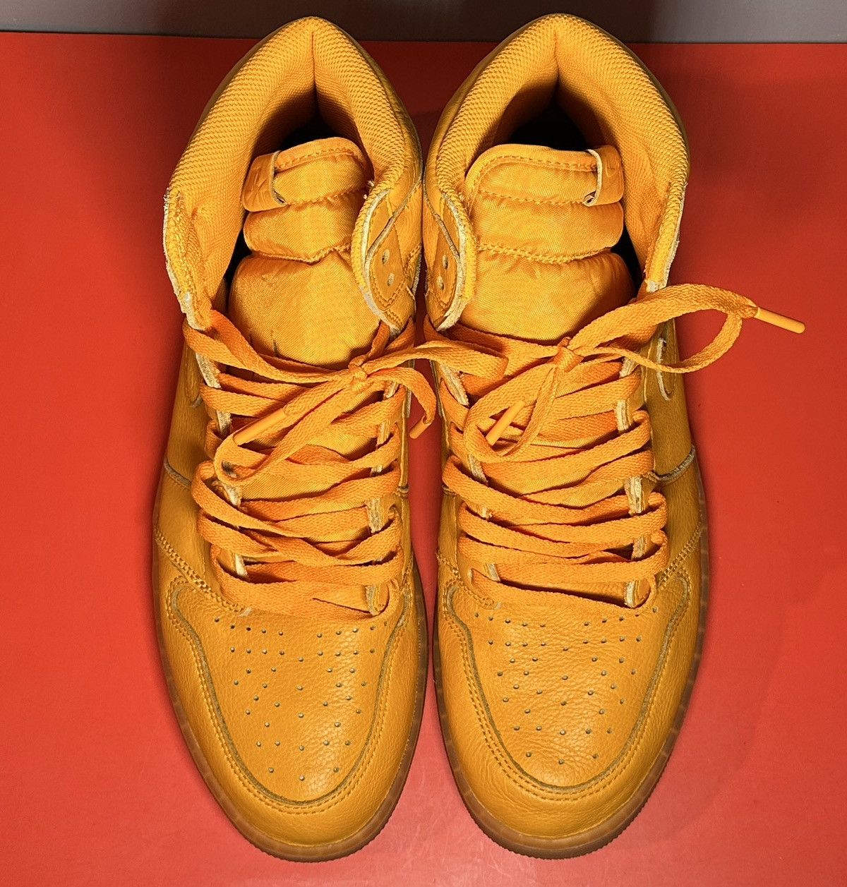 Jordan Brand Size 12 - Air Jordan 1 Retro OG G8RD High Orange Peel Size US 12 / EU 45 - 4 Thumbnail