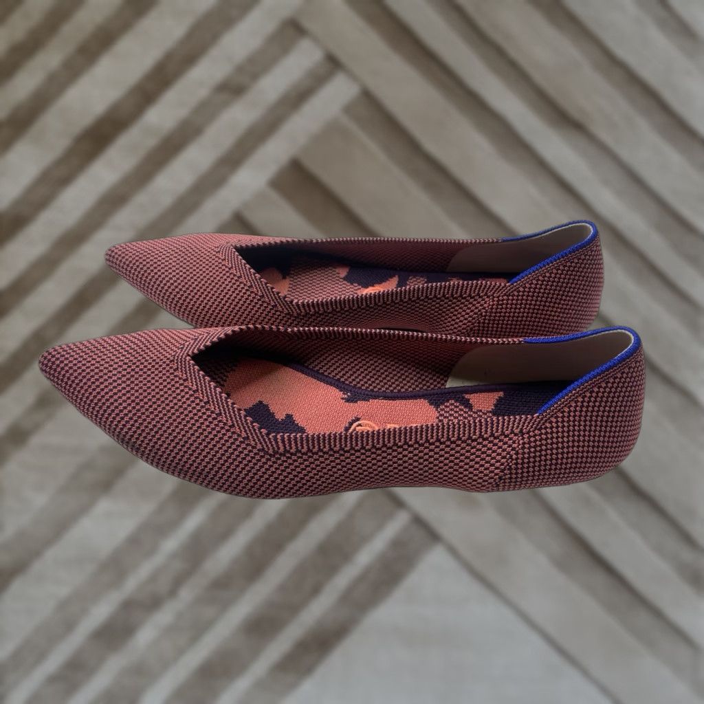 Vintage Rothy’s The Point Ballet Flats Rose pink size 10.5 Size US 11 / IT 41 - 1 Thumbnail