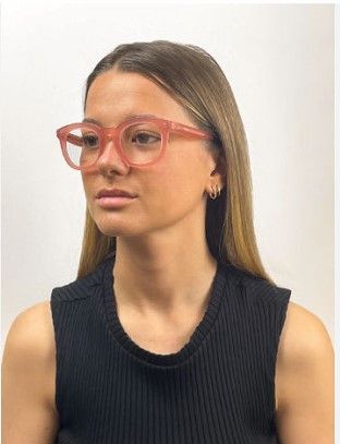 Celine Celine CL5004IN 074 Eyeglasses Peach 48mm Square-Round Frame Size ONE SIZE - 1 Thumbnail