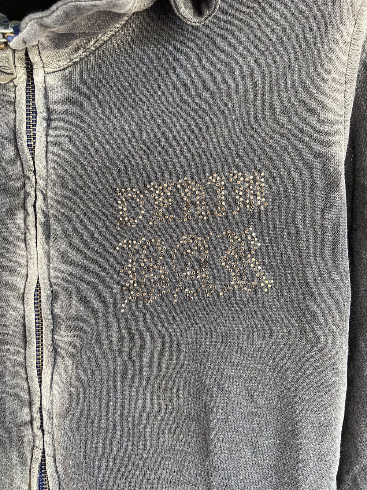 Le Grande Bleu (L.G.B.) Denim Bar By Bebe Hoodie Faded Style🥶 Size US L / EU 52-54 / 3 - 4 Thumbnail