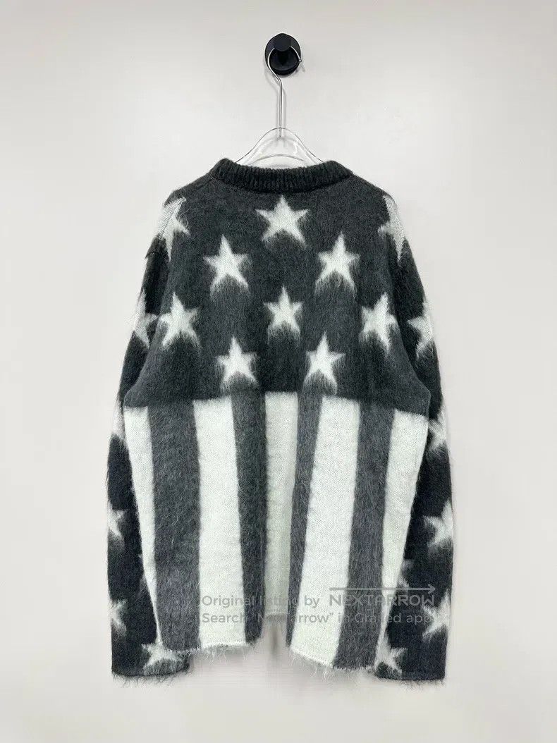 Louis Vuitton Louis Vuitton Dark grey star mohair knit sweater Size US L / EU 52-54 / 3 - 2 Thumbnail