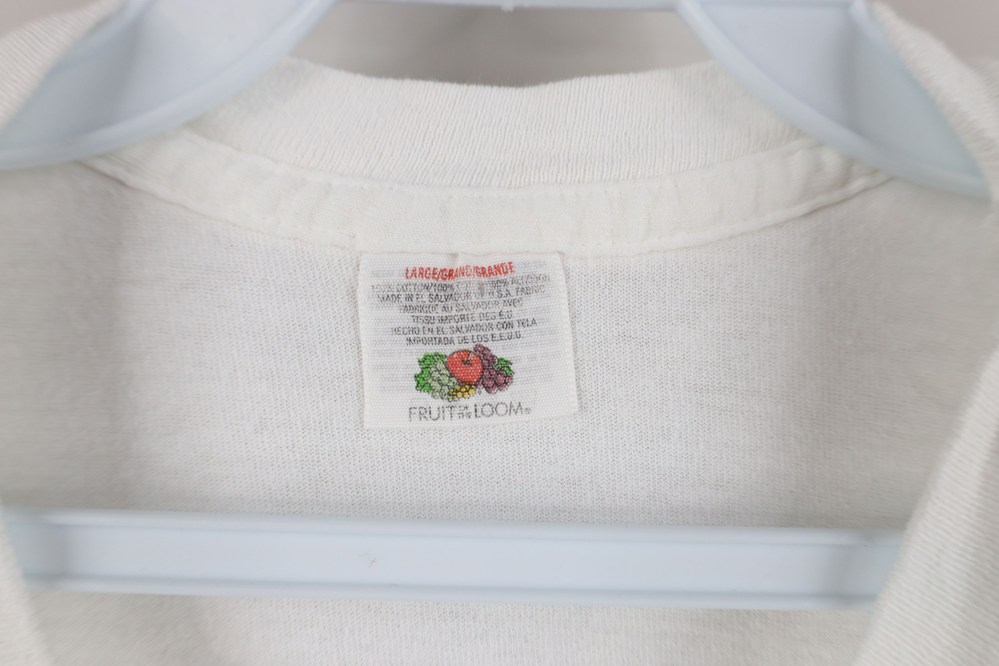 Vintage Vintage 90s Streetwear Cotton Short Sleeve T-Shirt White Size US L / EU 52-54 / 3 - 4 Thumbnail