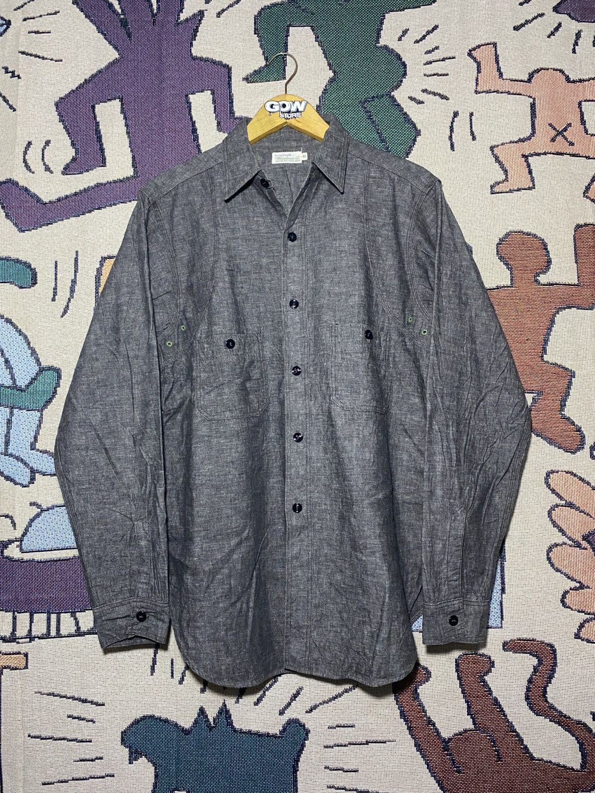 Warehouse & Co. Warehouse Co. Duck Digger Vintage Chambray Button Ups Jeans Size US L / EU 52-54 / 3 - 1 Thumbnail