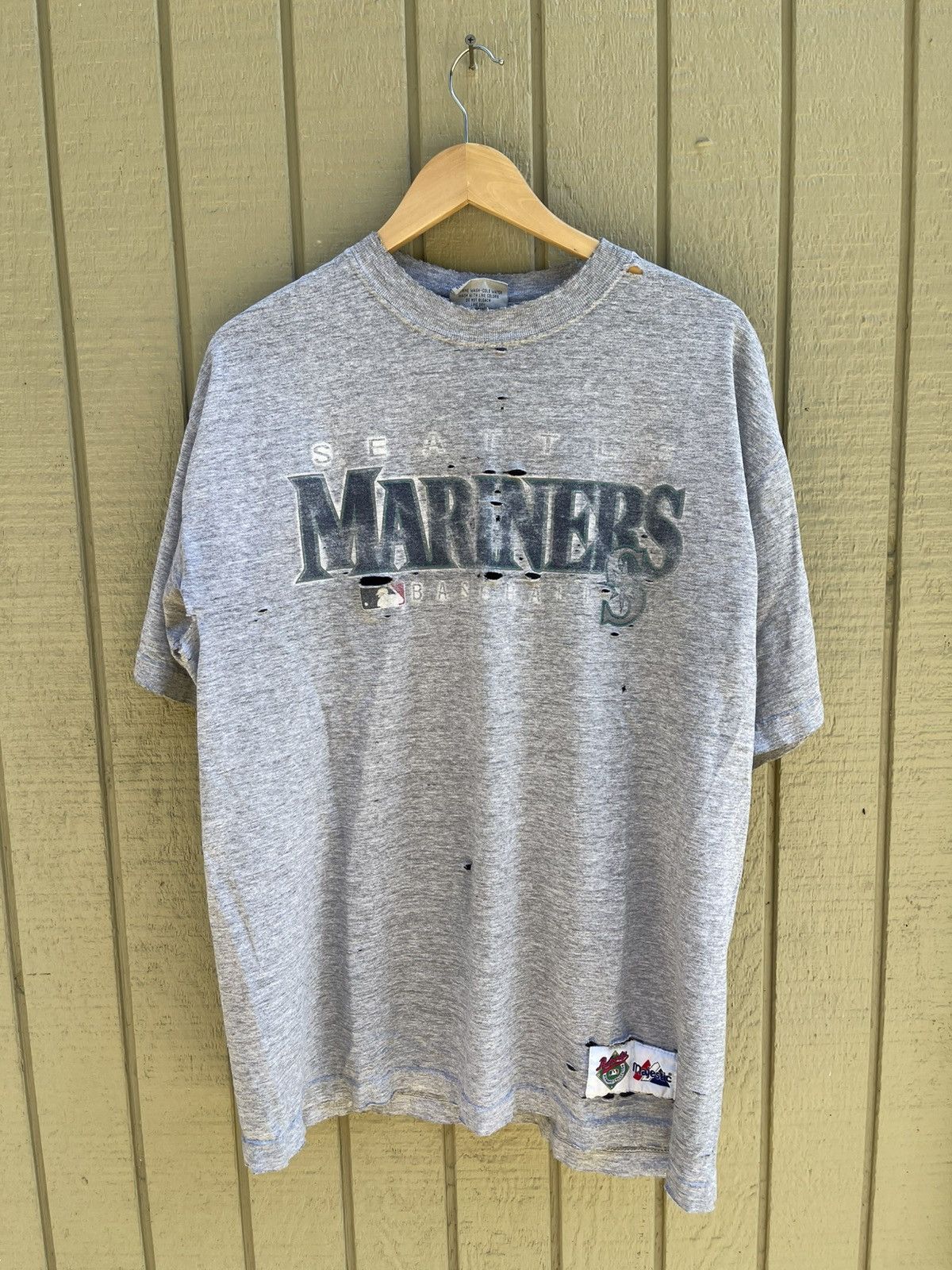 MLB Vintage 90s Seattle Mariners Thrashed Shirt Size US XL / EU 56 / 4 - 1 Thumbnail