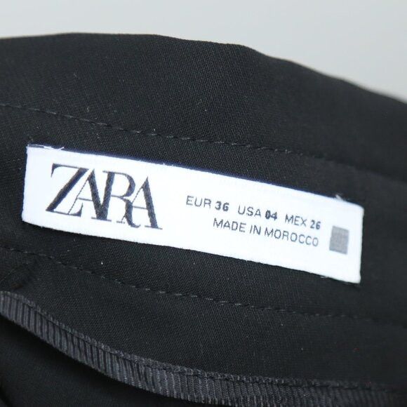 Zara Zara High Waist Pleated Cargo Dress Pants Size 4 Size 28" / US 6 / IT 42 - 6 Thumbnail