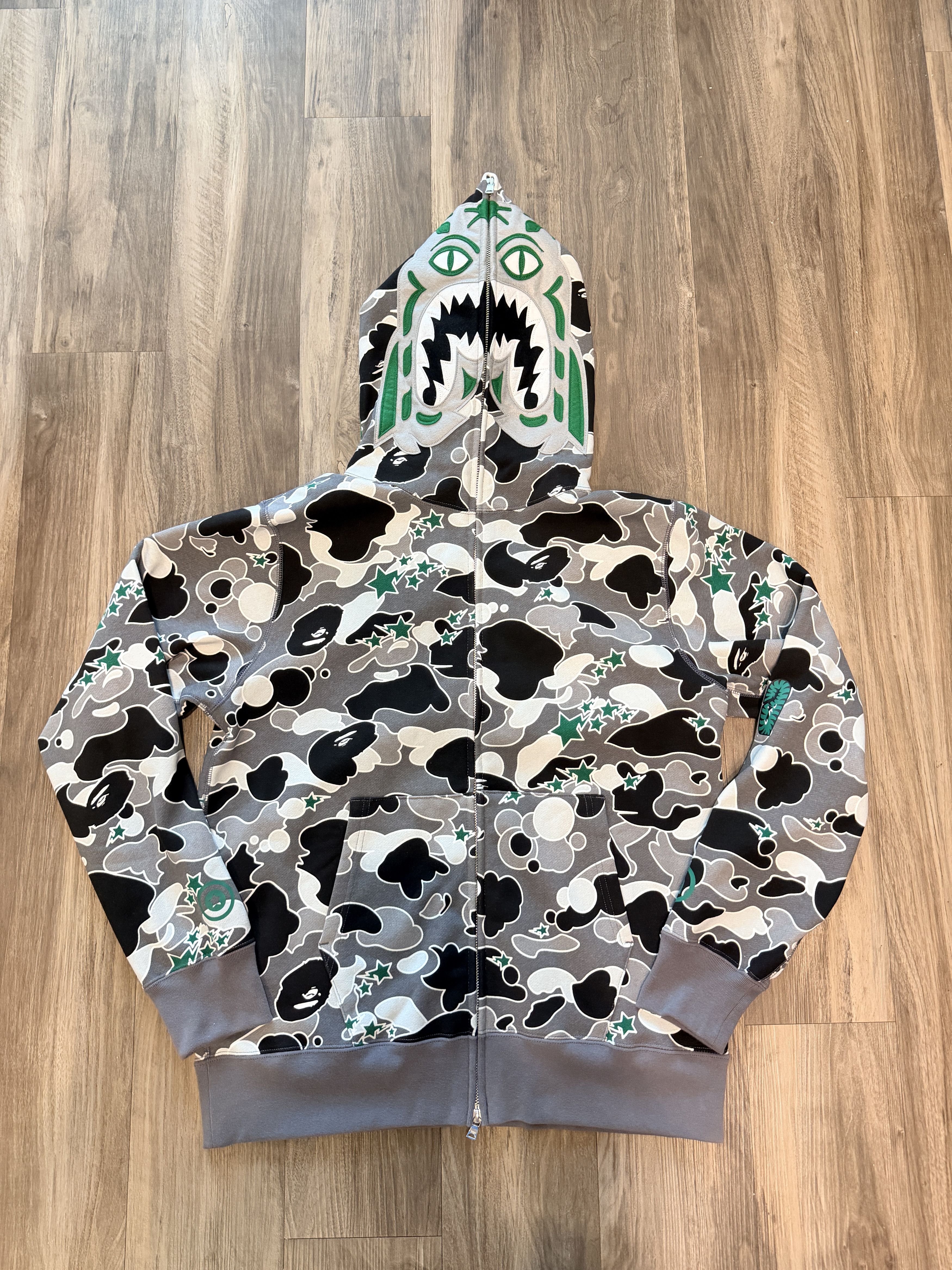 Bape Hidden NY x Bape Tiger Glitch Camo Full Zip Hoodie Shark Size US L / EU 52-54 / 3 - 1 Thumbnail