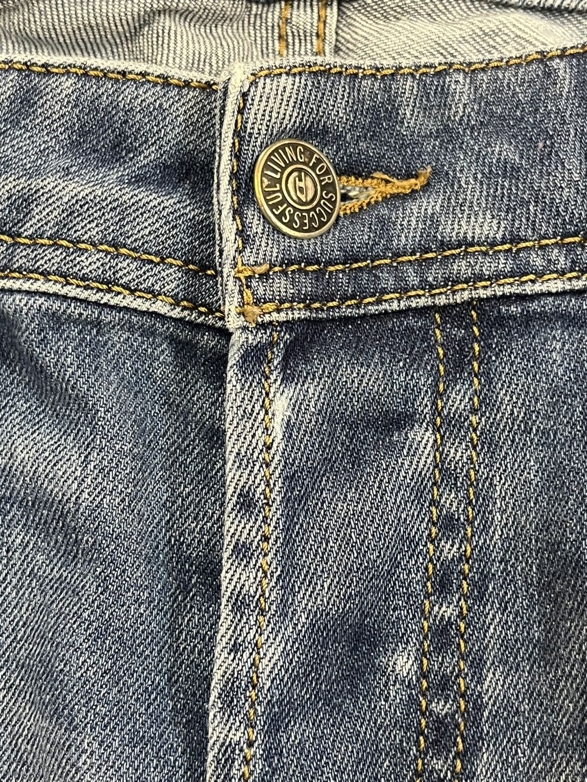 Diesel × Diesel Black Gold Vintage Diesel Zatiny Flare Faded Denim Size US 33 - 9 Thumbnail