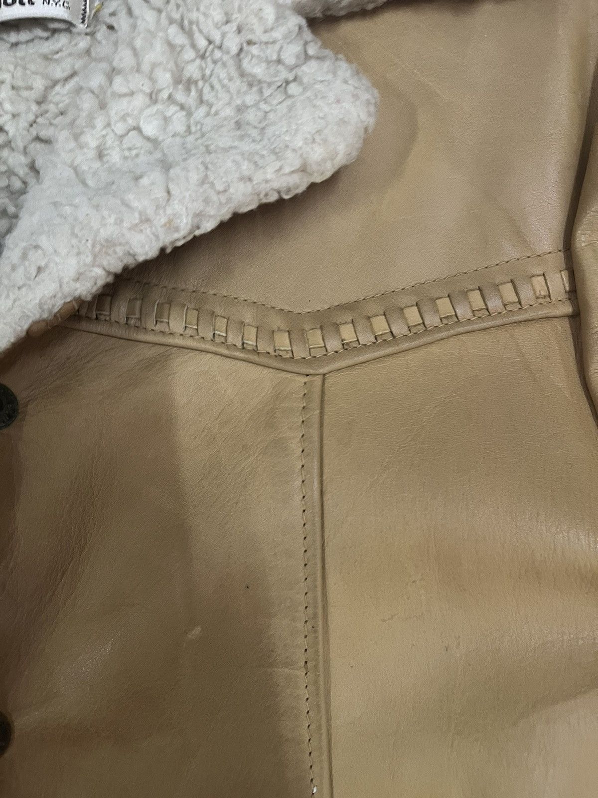 Schott Vintage Rancher By Schott Fleece Leather Jacket Size US M / EU 48-50 / 2 - 8 Thumbnail