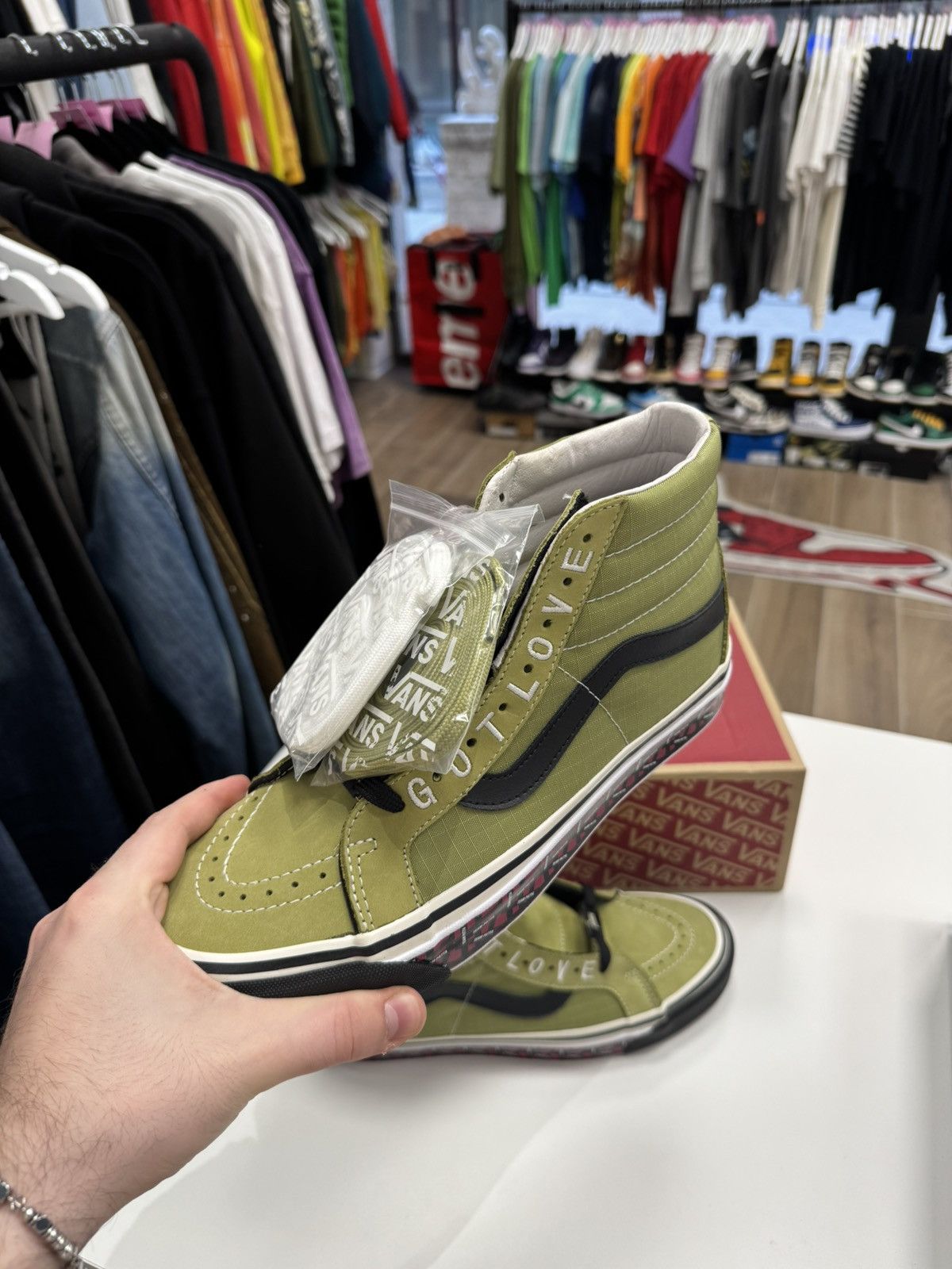 Patta × Vans Vans x patta hi olive 42,5 Size US 9.5 / EU 42-43 - 9 Thumbnail