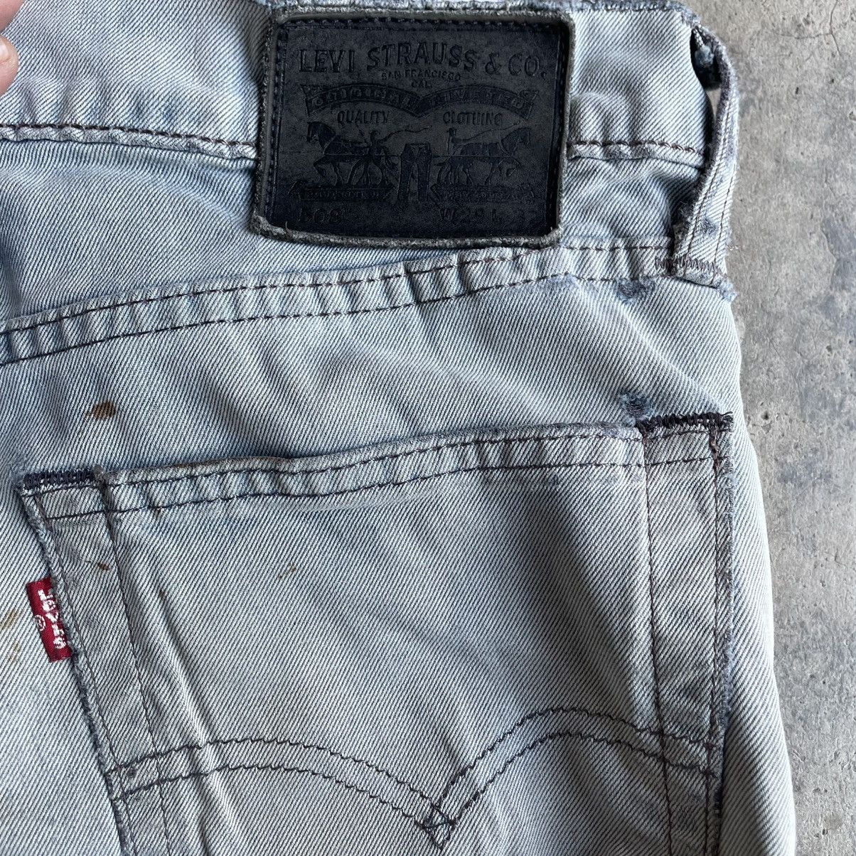 Levi's Vintage Clothing 🔥Vintage Levis 508 Blend Savage Ripped Distress Khakis Jeans Size US 31 - 16 Thumbnail