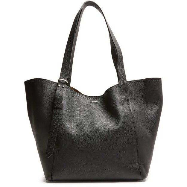 MAX MARA Archetipo Black Leather Tote Bag New And Authentic
