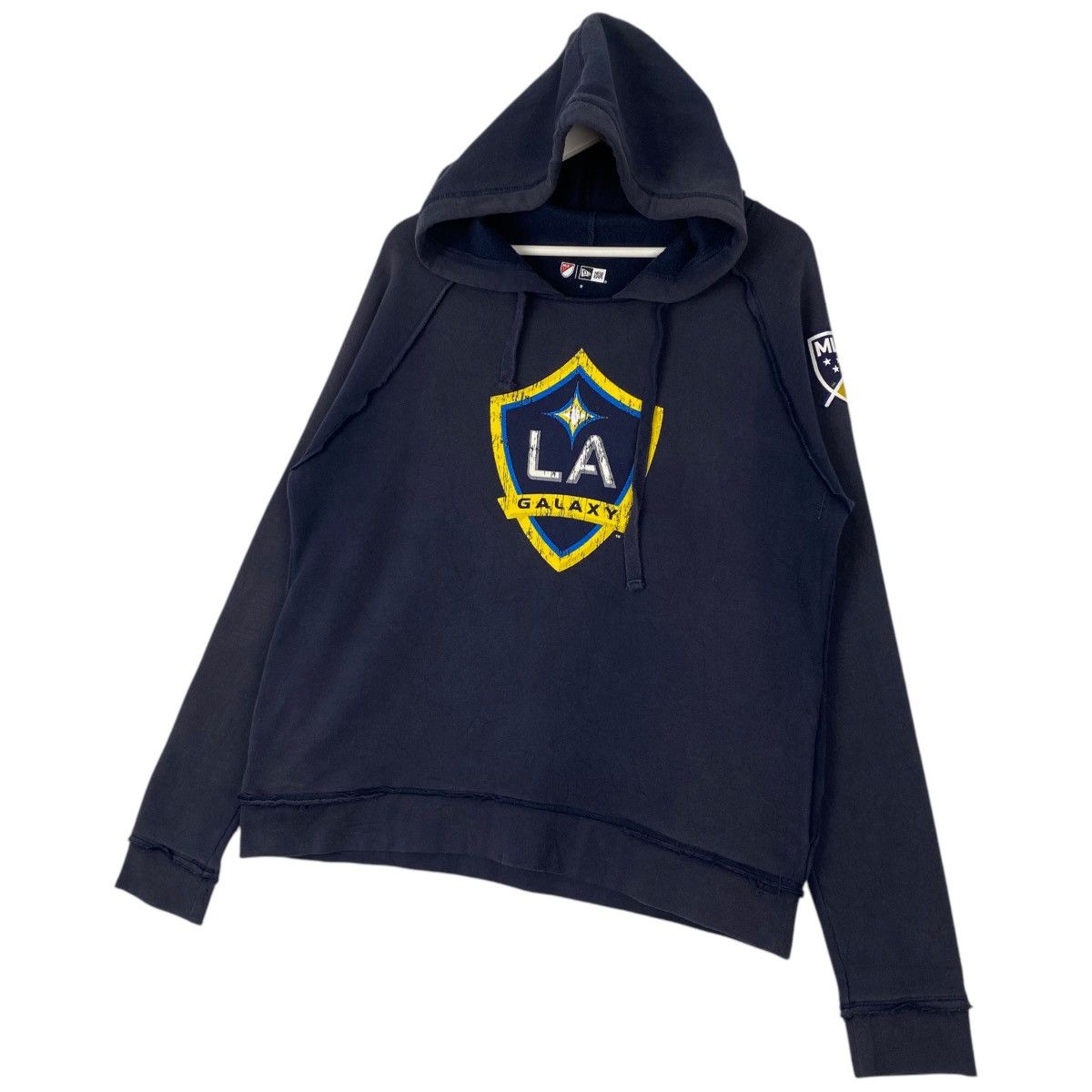 New Era × Vintage Vintage New Era hoodie Small Embroidered Sweater Navy Blue Size US M / EU 48-50 / 2 - 2 Thumbnail