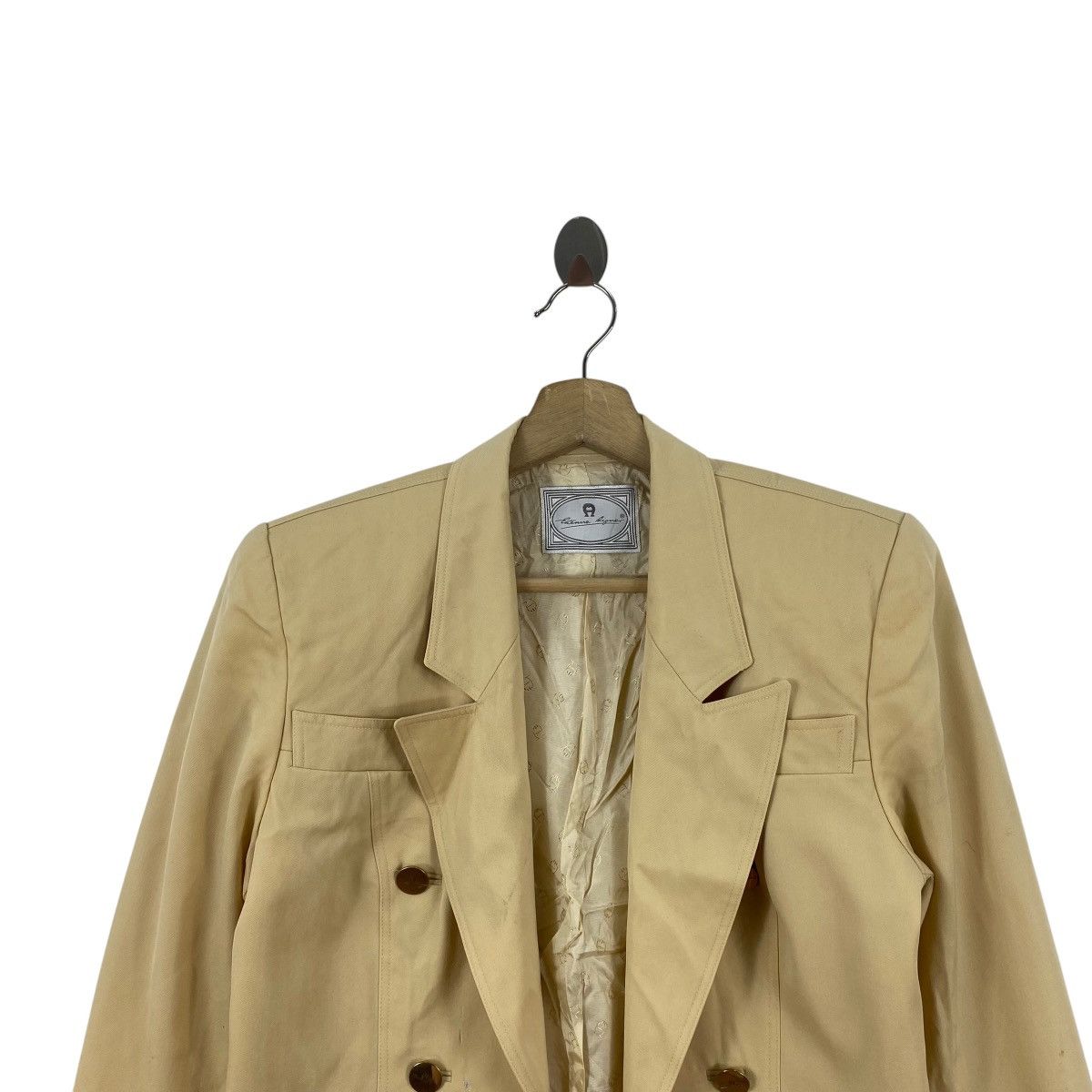 Etienne Aigner Vintage ETIENNE AIGNER Cropped Double Breasted Blazer Size S / US 4 / IT 40 - 2 Thumbnail