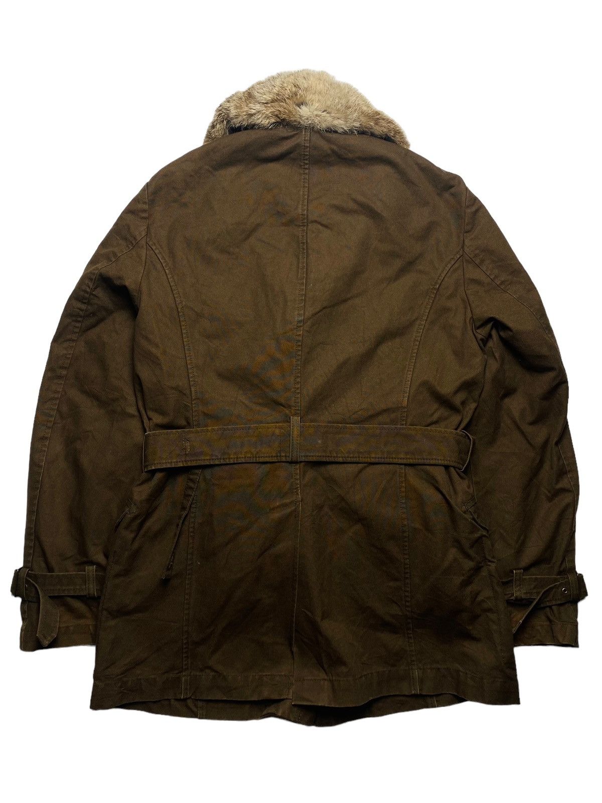 If Six Was Nine 2005 PPFM - Trim Fur Canvas Coat Jacket Size US L / EU 52-54 / 3 - 2 Thumbnail