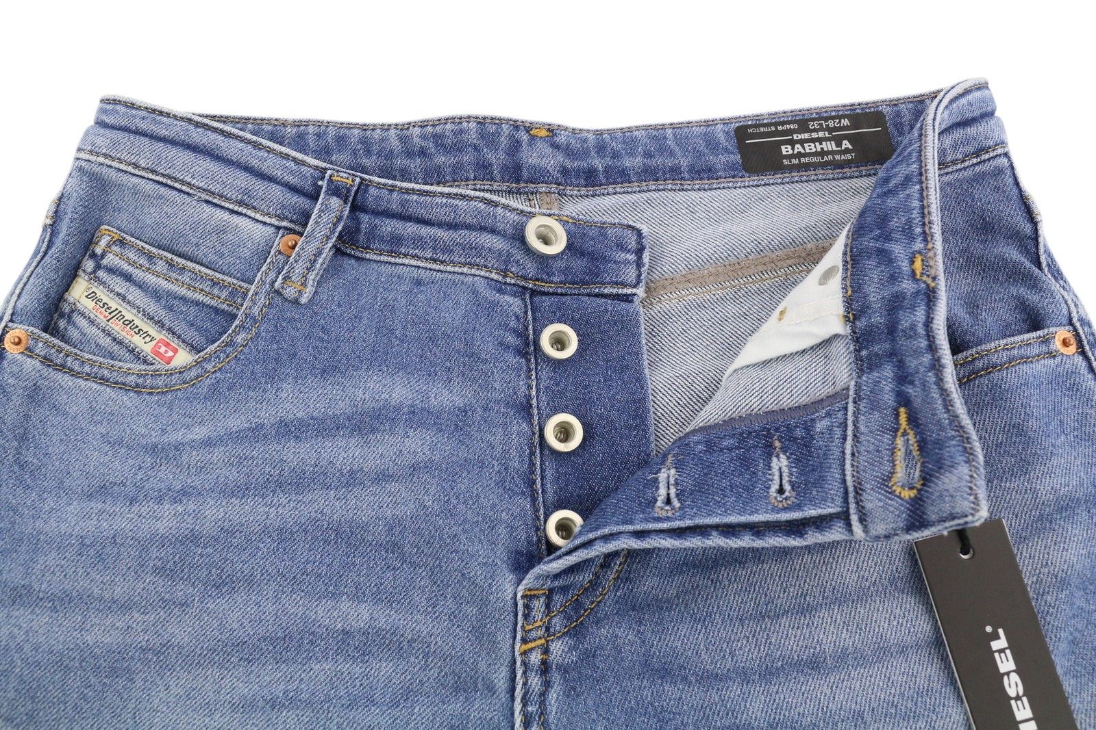 Diesel BABHILA 084PR W28/L32 Slim Regular Waist Denim Jeans 40682 Size 28" / US 6 / IT 42 - 5 Thumbnail