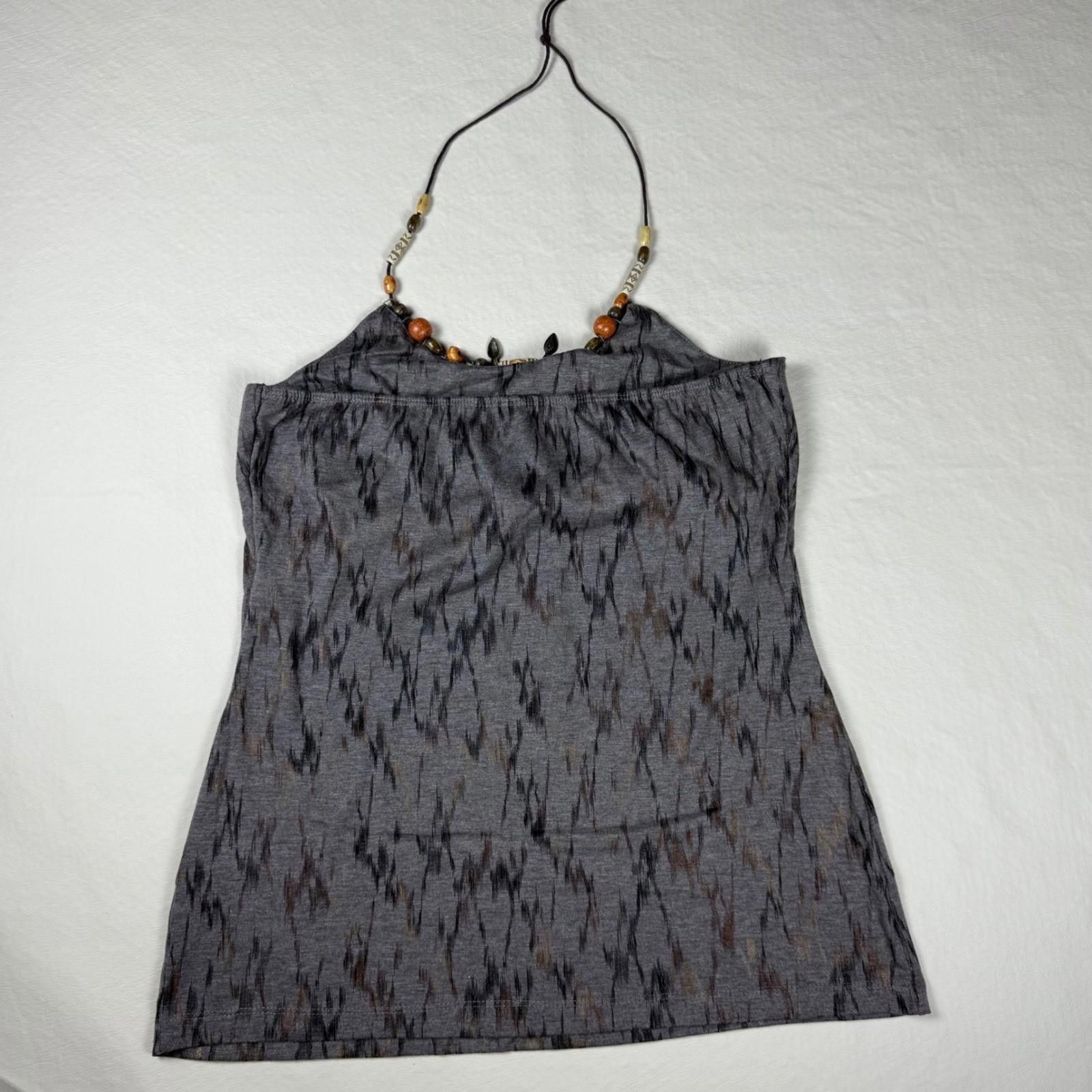 Other Eyeshadow Womens Beaded Halter Top Boho Sleeveless Size S Size S / US 4 / IT 40 - 6 Thumbnail