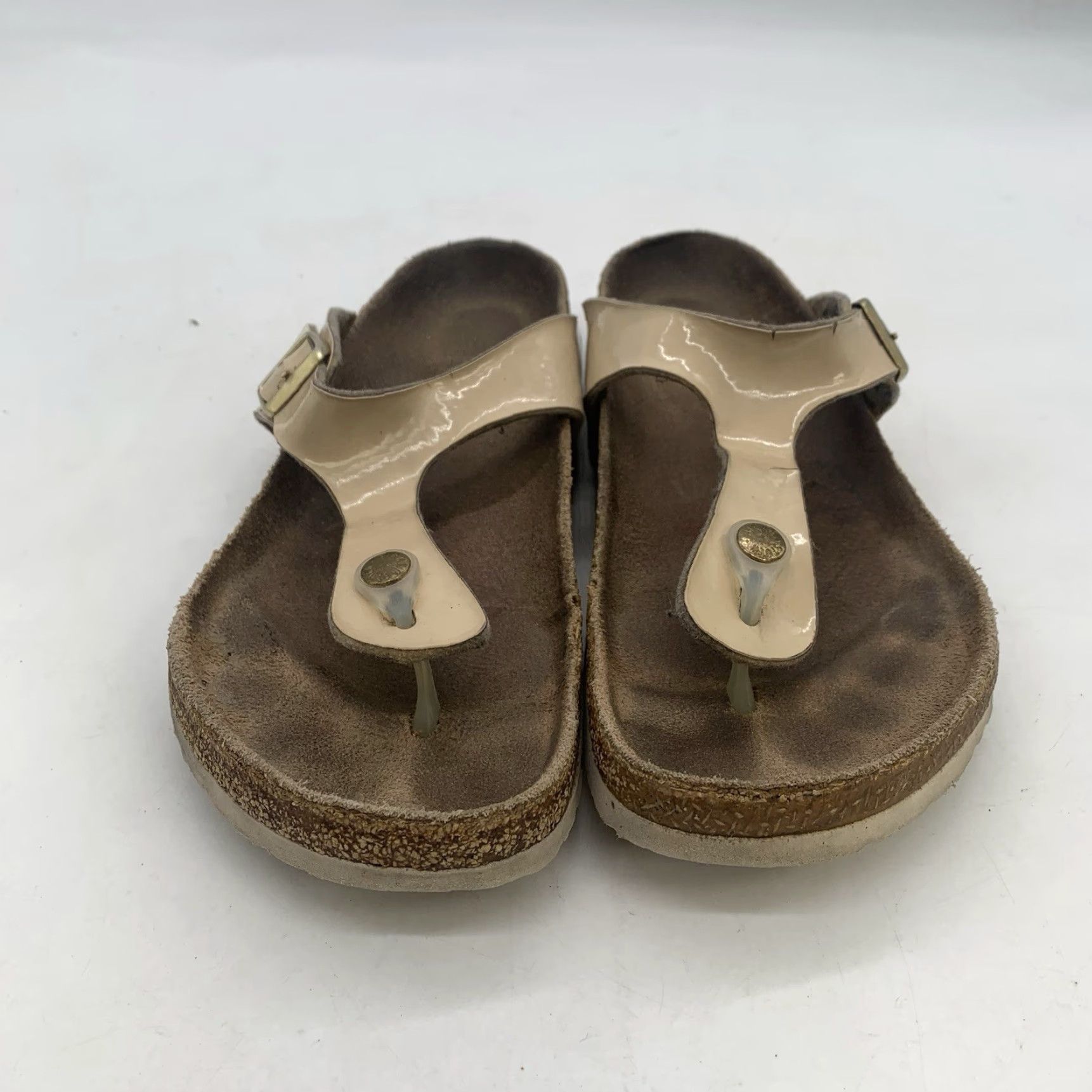 Birkenstock Birkenstock Gizeh Sandals Women’s 9 EU 40 Beige Flip Flops Thong Comfort Adjustable Strap Size US 9 / IT 39 - 2 Thumbnail