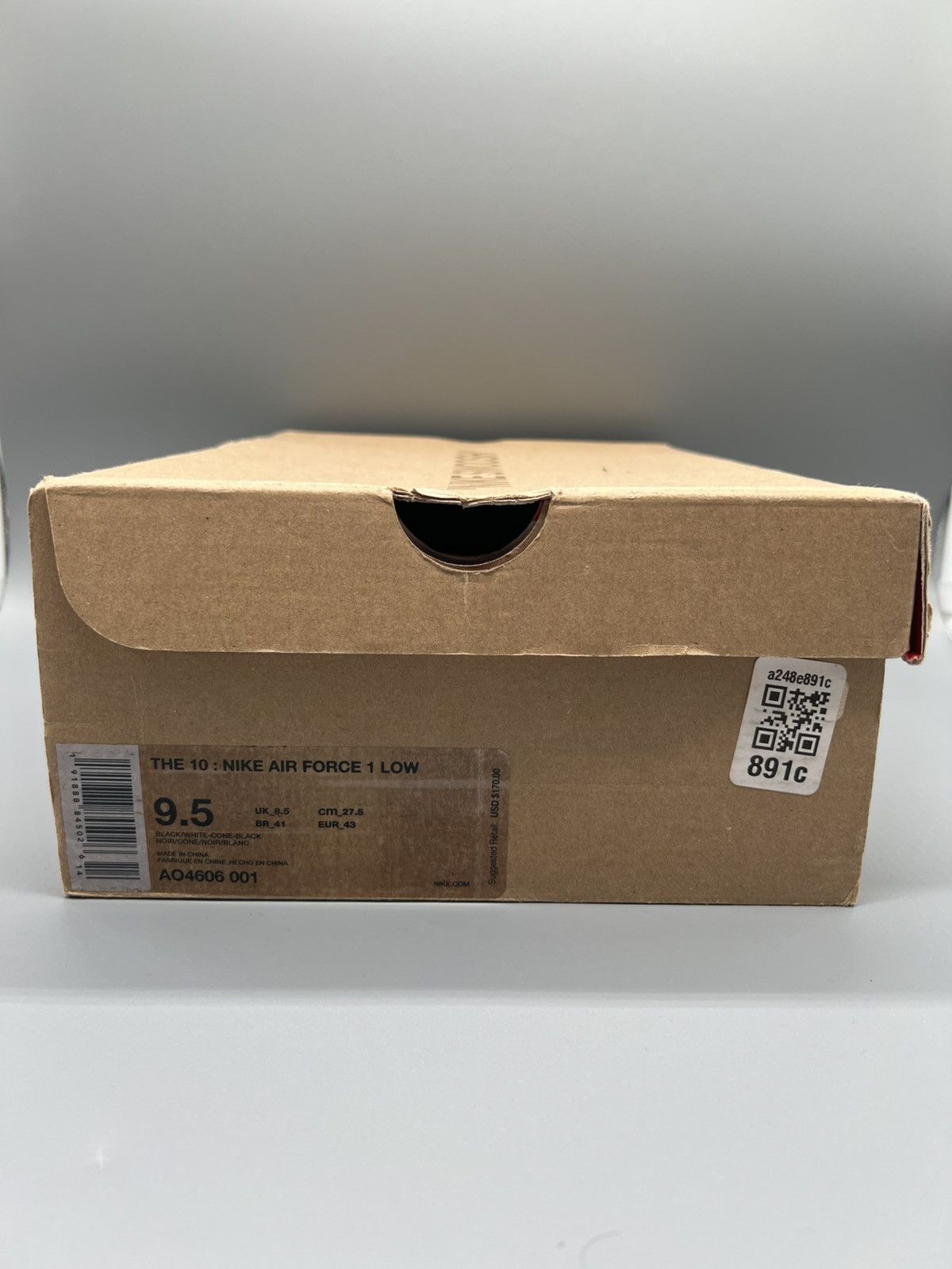 Nike × Off-White Nike x Off-White Air Force 1 Black Size US 9.5 / EU 42-43 - 20 Thumbnail