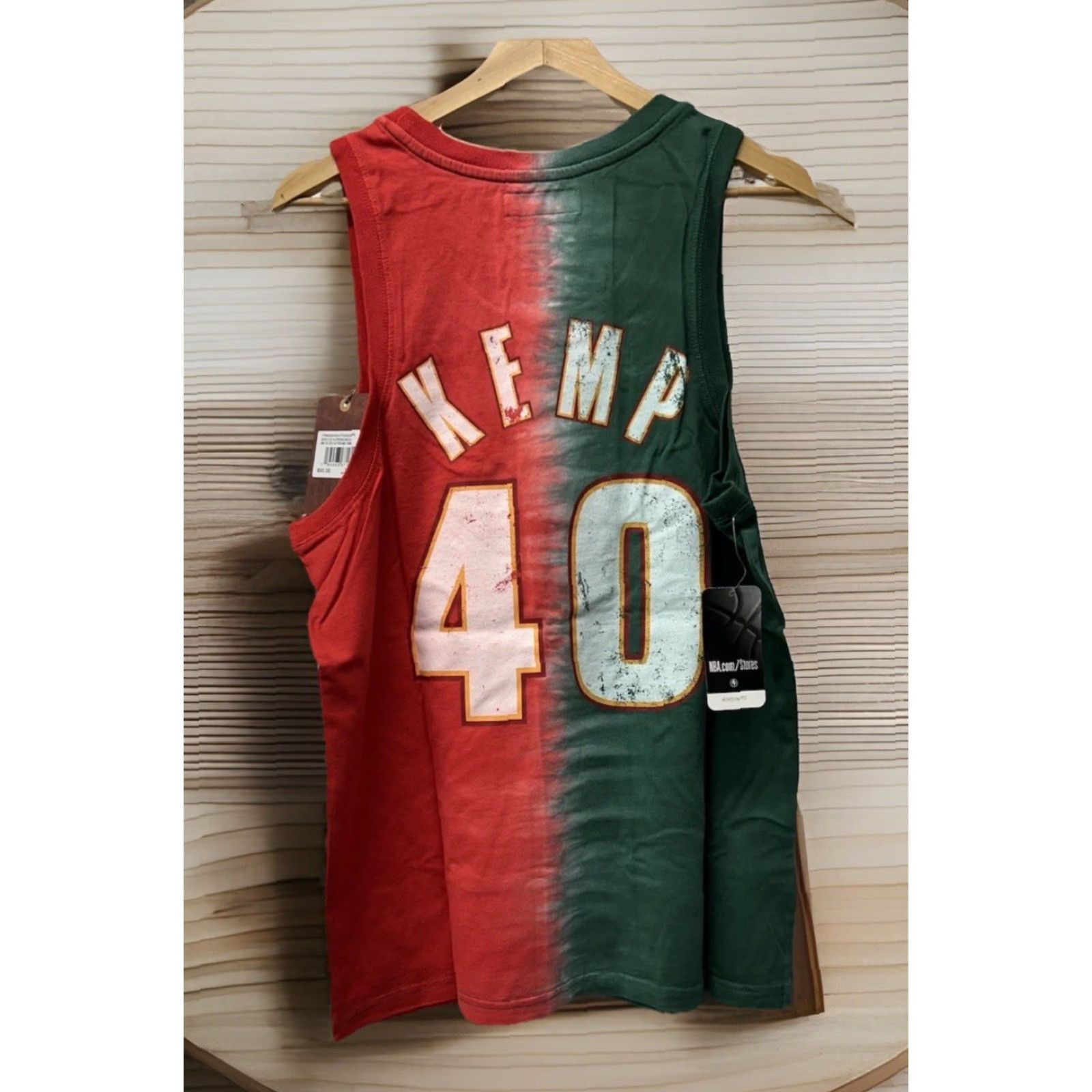 Mitchell & Ness NEW Men Mitchell&Ness NBA Seattle Supersonics #40 Shawn Kemp Faded Jersey Size S Size US S / EU 44-46 / 1 - 3 Thumbnail
