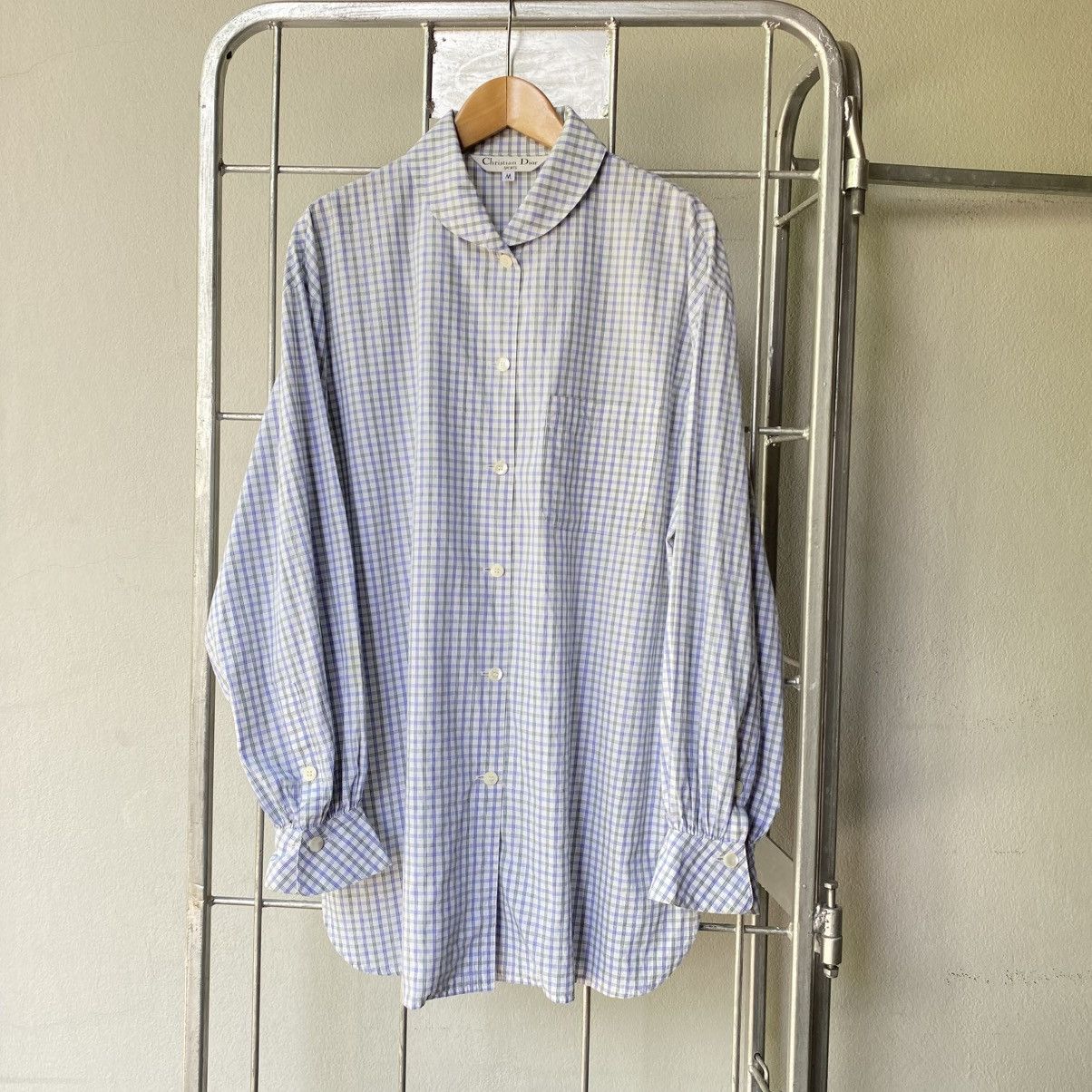 Dior Christian Dior Checkered Long Sleeve Shirt Size M / US 6-8 / IT 42-44 - 8 Thumbnail