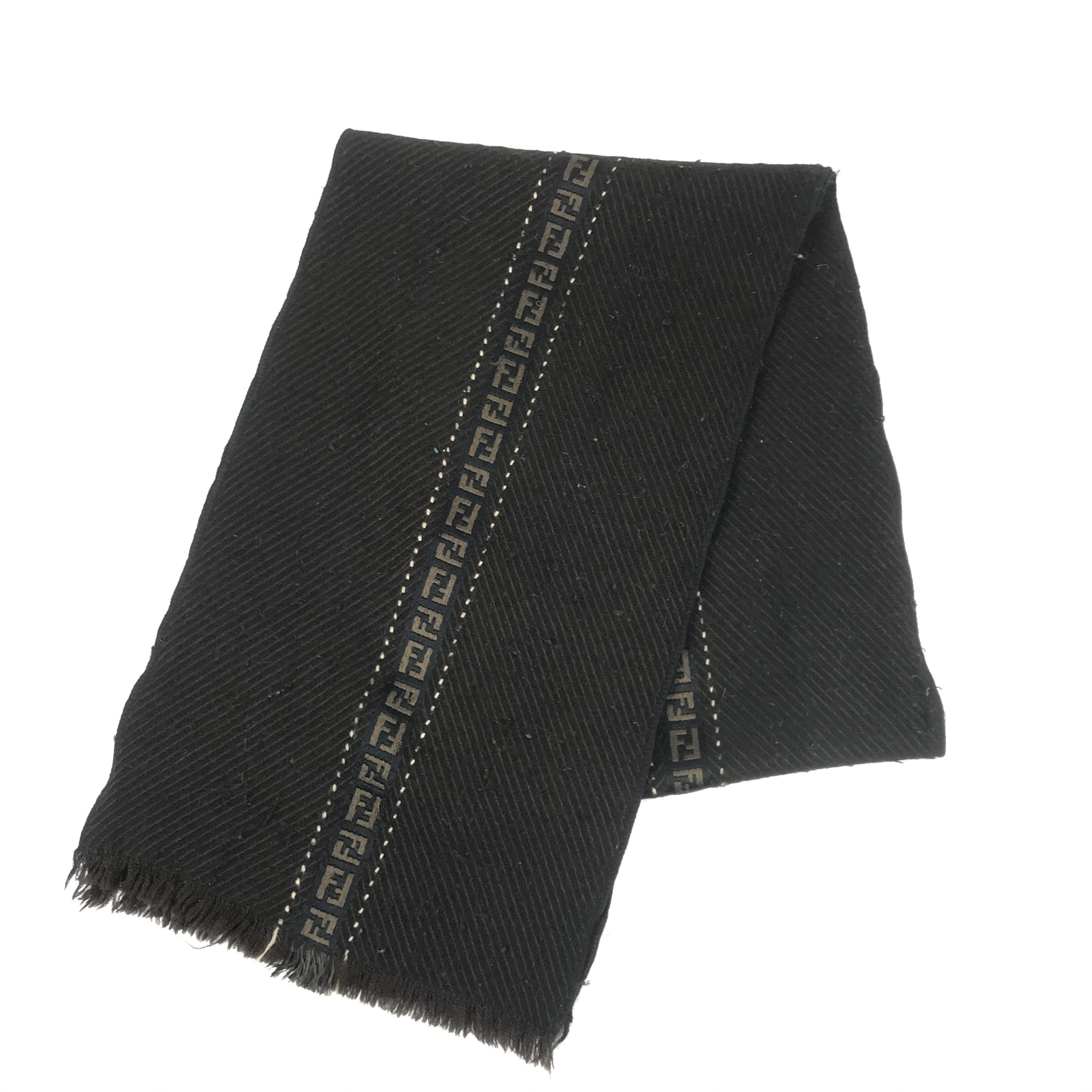 Fendi Vintage Fendi Scarf Muffler Wool Scarves Size ONE SIZE - 2 Thumbnail