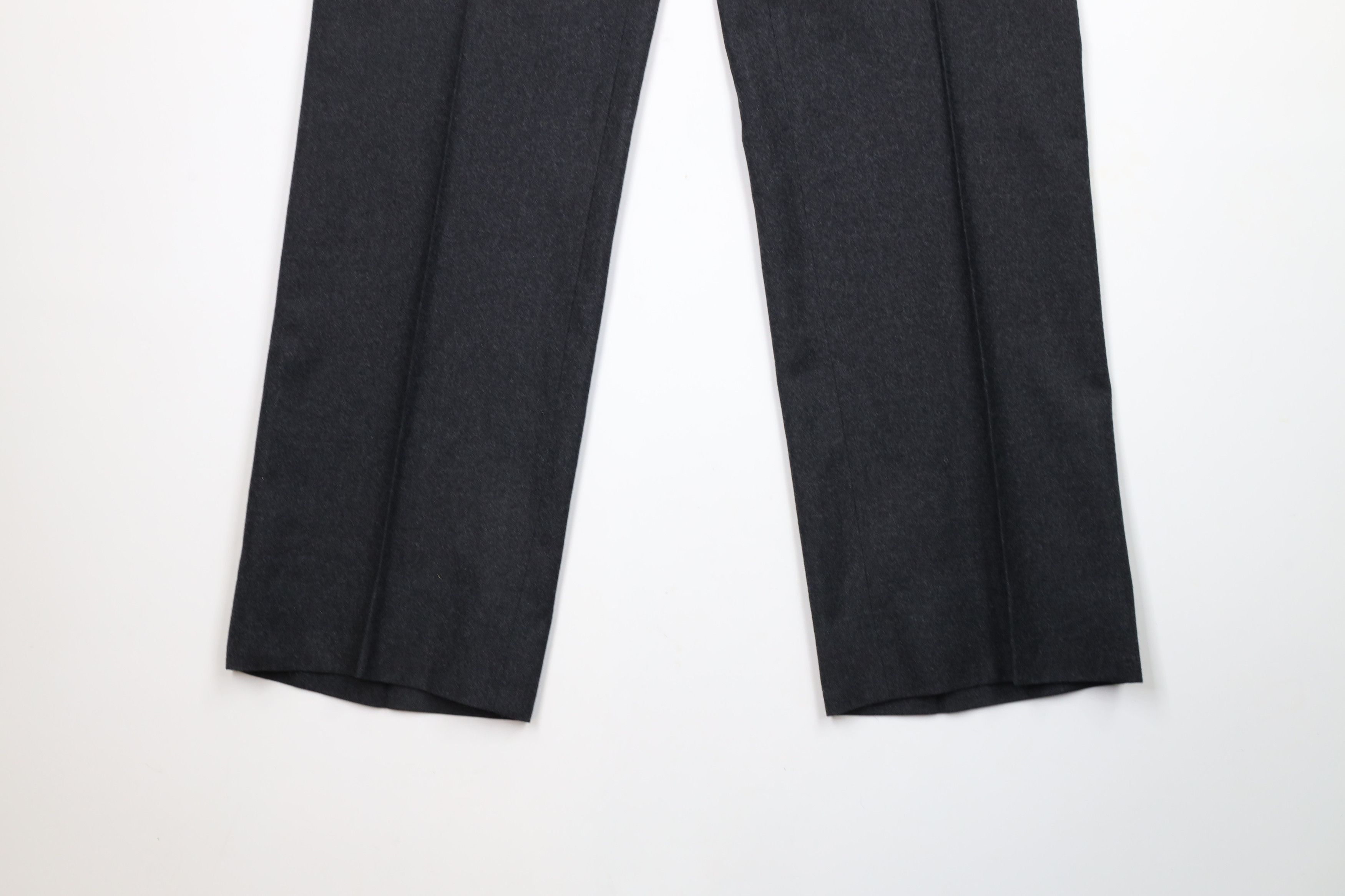 Saks Fifth Avenue × Vintage Vintage 70s Saks Fifth Avenue Wide Leg Pants Charcoal USA Size US 38 / EU 54 - 4 Thumbnail