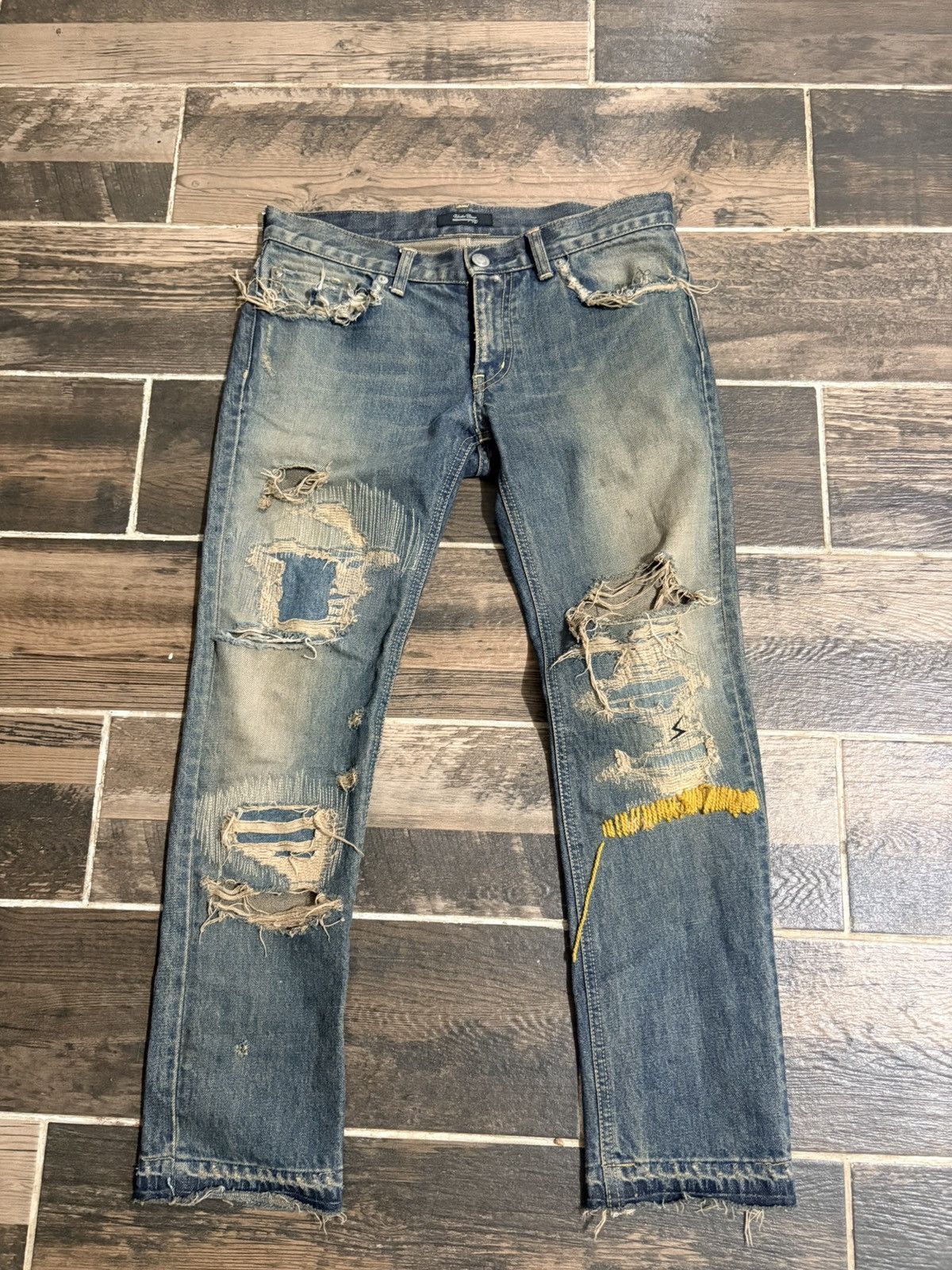 Undercover ss10 Undercover 68s “yellow yarns” Size US 27 - 1 Thumbnail