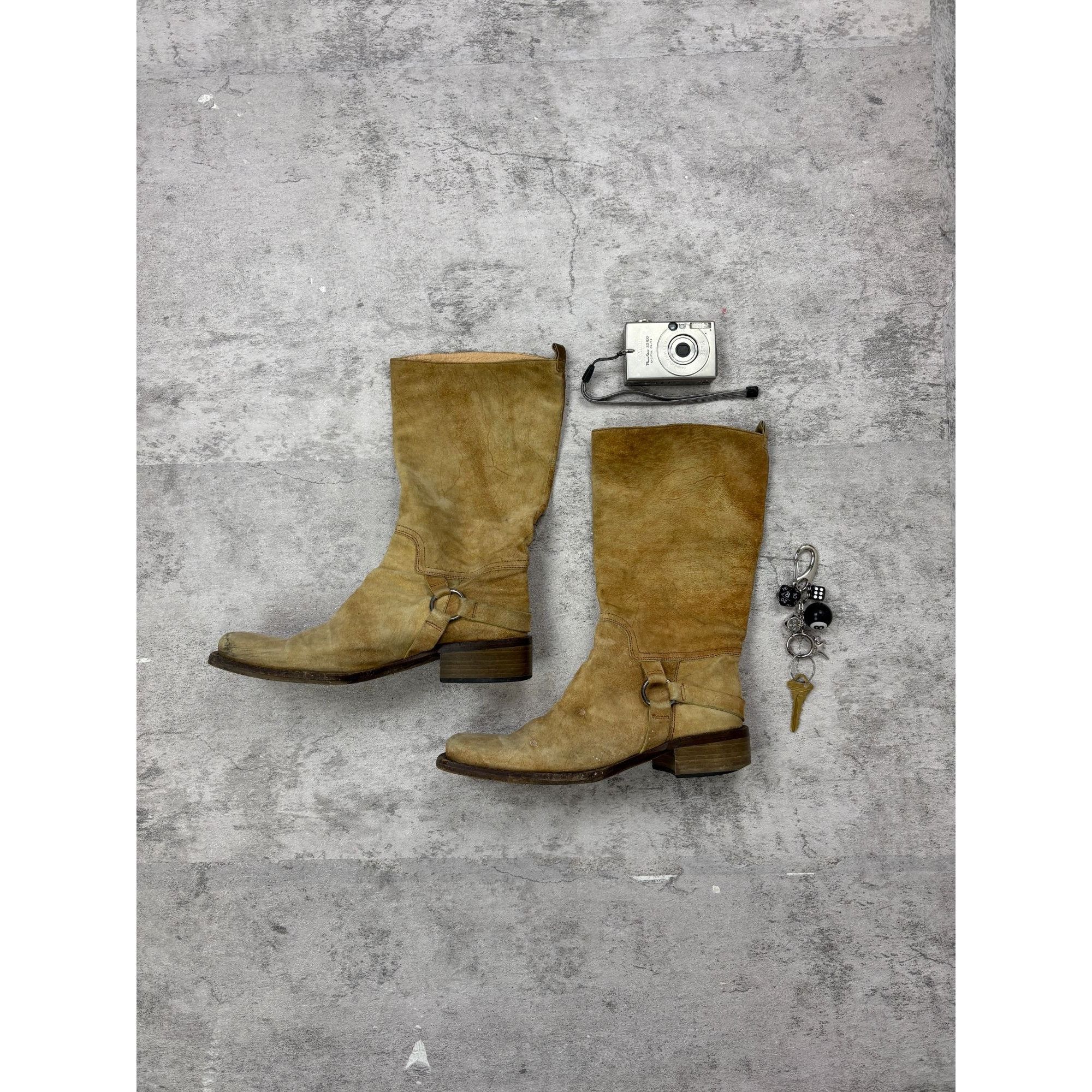 Other Vintage Vero Cuoiou Leather Riding Suede Boots Size US 6.5 / EU 39-40 - 1 Thumbnail