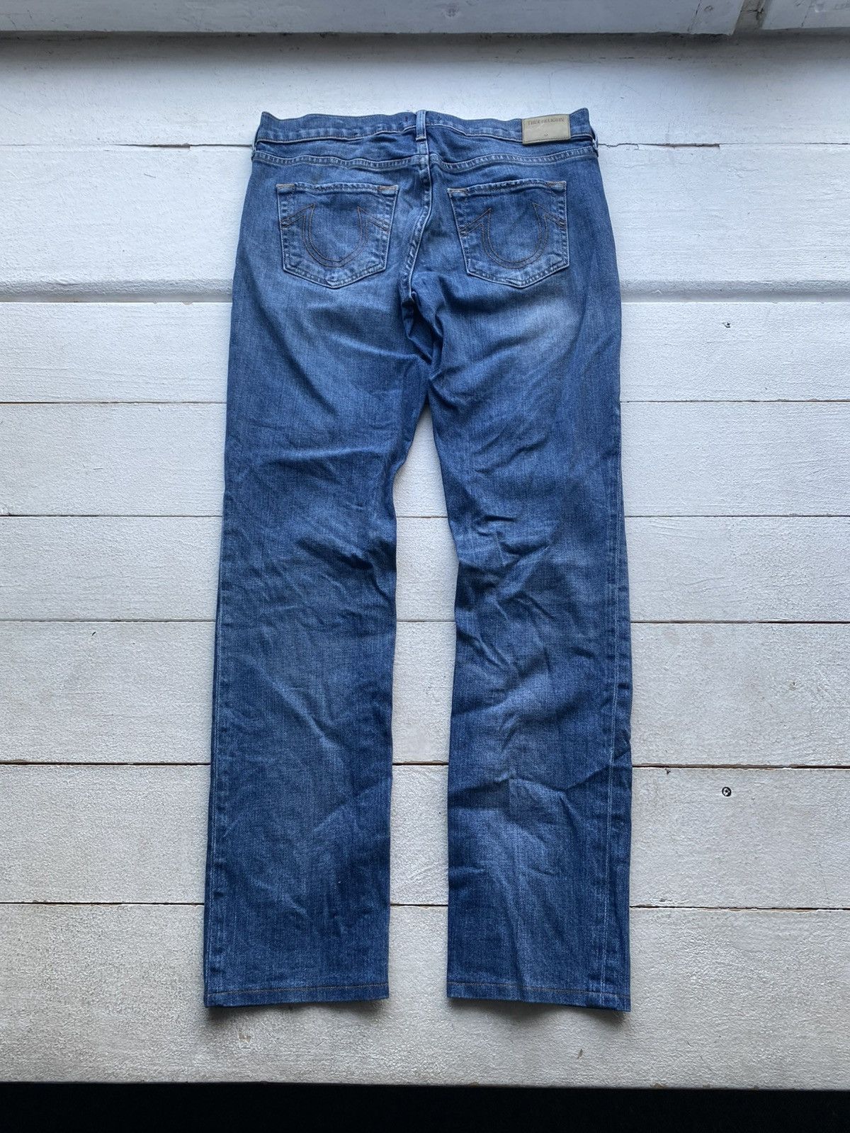 True Religion 00s Y2K True Religion Victoria Skinny Distressed Jeans Italy Size 29" - 12 Thumbnail