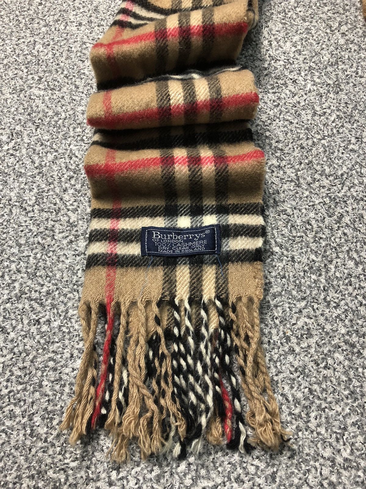 Burberry Vintage Burberry Scarf / Muffler / Neckwear Cashmere Size ONE SIZE - 3 Thumbnail