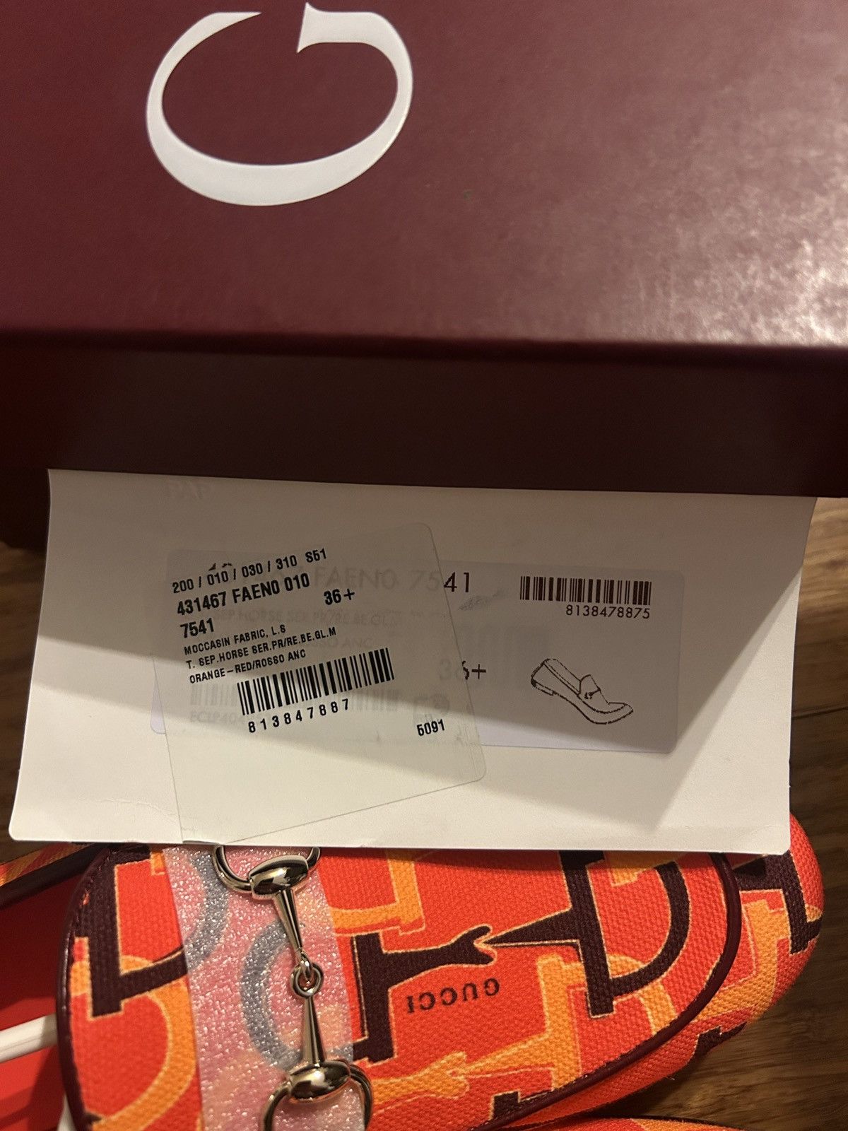 Gucci Gucci Jordaan Casual Shoes Loafer Orange 431467 size 36.5 Size US 6.5 / IT 36.5 - 8 Thumbnail