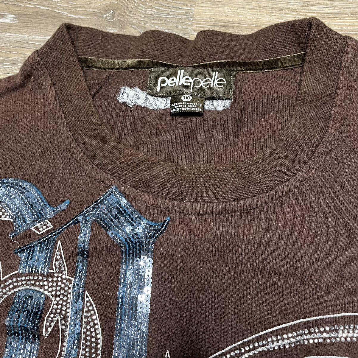 Pelle Pelle × Vintage RARE y2k baggy pelle pelle gothic tee Size US XXL / EU 58 / 5 - 7 Thumbnail
