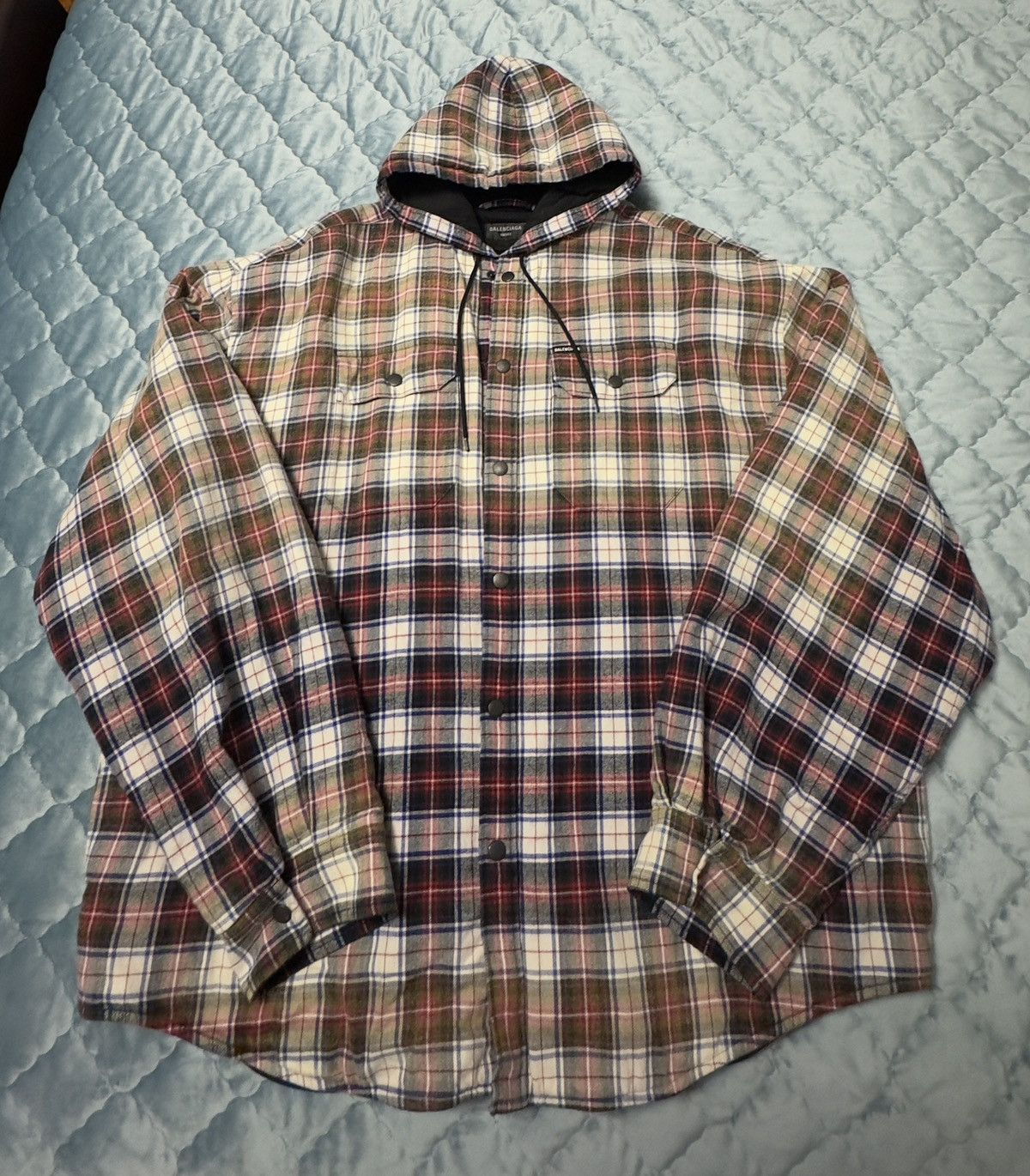 Balenciaga Balenciaga Logo Patch Shirt Jacket Size US M / EU 48-50 / 2 - 1 Thumbnail