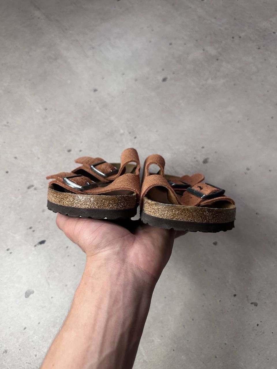 Birkenstock Birkenstock Arizona Suede Leather Sandals Brown Size 42 US 9 Size US 9 / EU 42 - 5 Thumbnail
