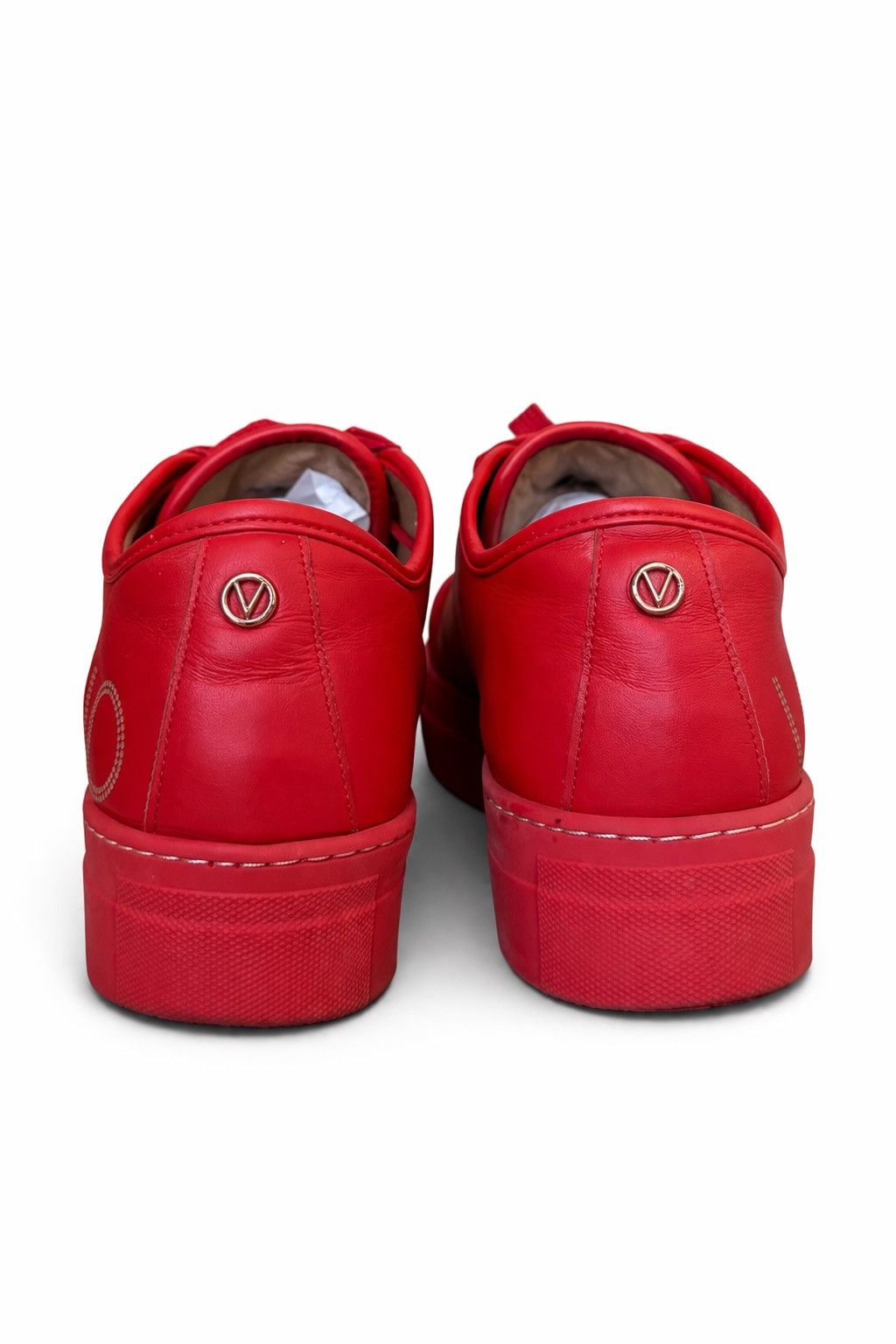 Valentino Valentino Garavani Red Leather Logo Sneakers – Size 8.5 – Size US 8.5 / IT 38.5 - 6 Thumbnail