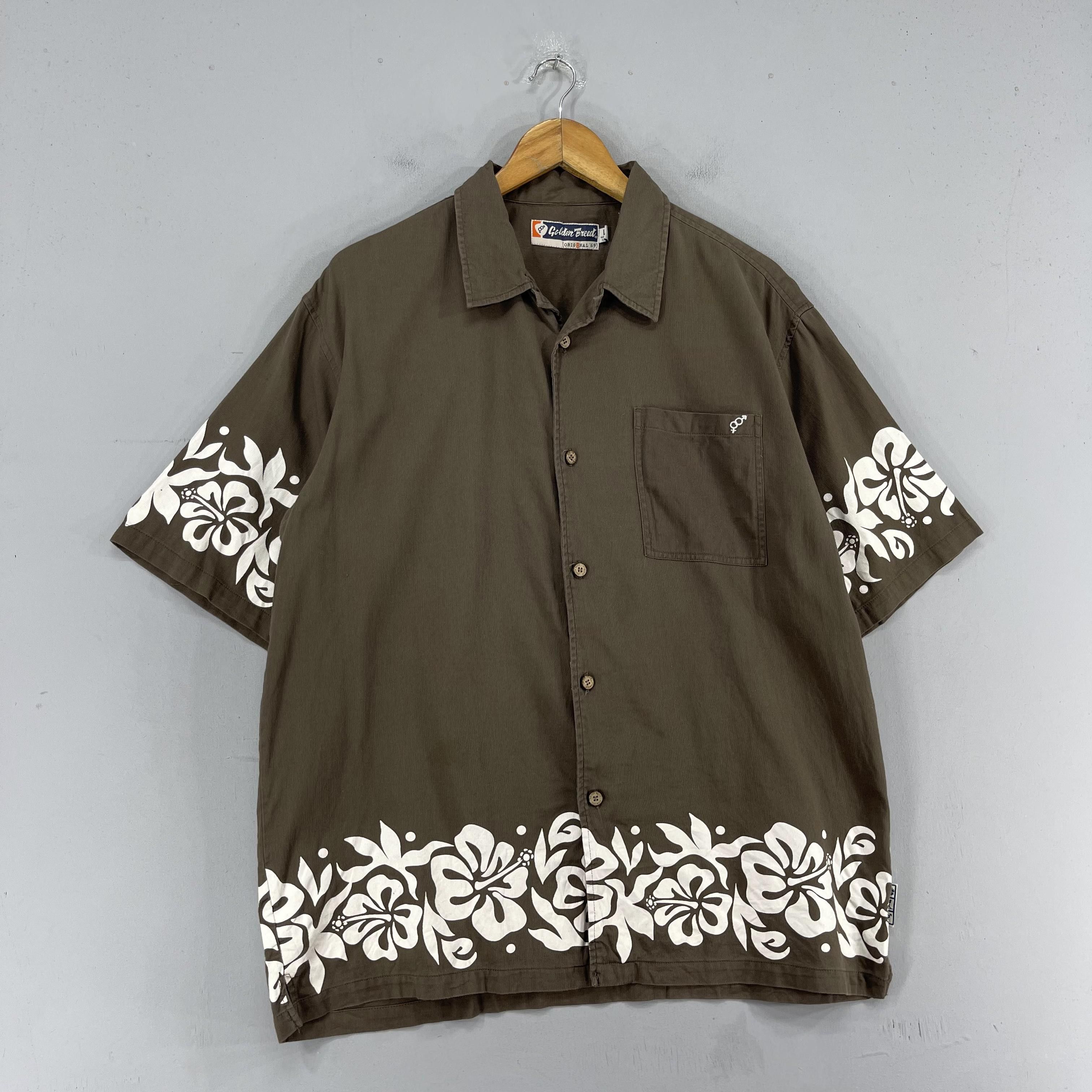 Japanese Brand Golden Breed Hawaiian Aloha Hibiscus Floral Motive Shirt Size US L / EU 52-54 / 3 - 4 Thumbnail
