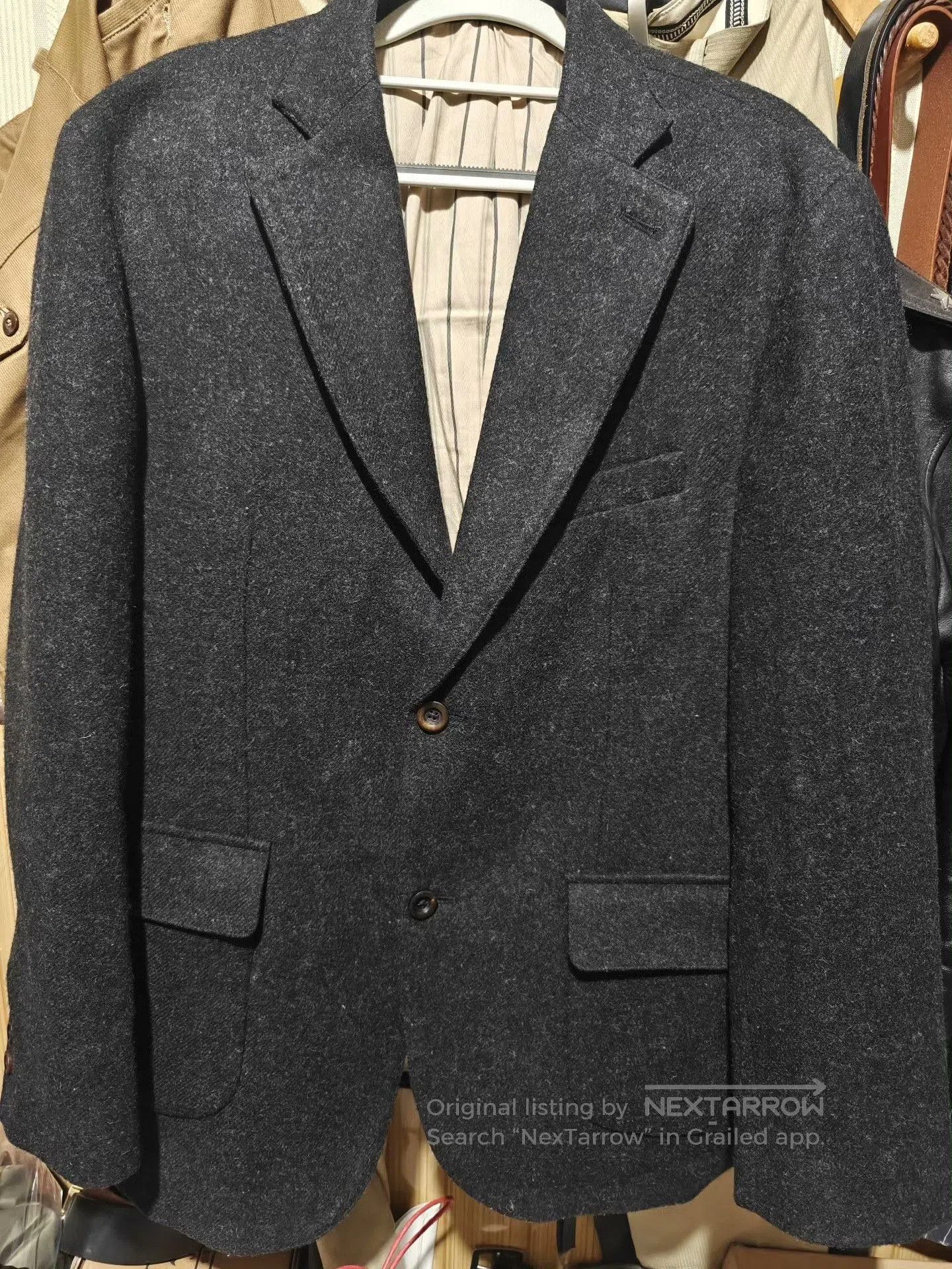 Ring Jacket AnnualRing American Retro Black Tweed Blazer. Size US XL / EU 56 / 4 - 3 Thumbnail