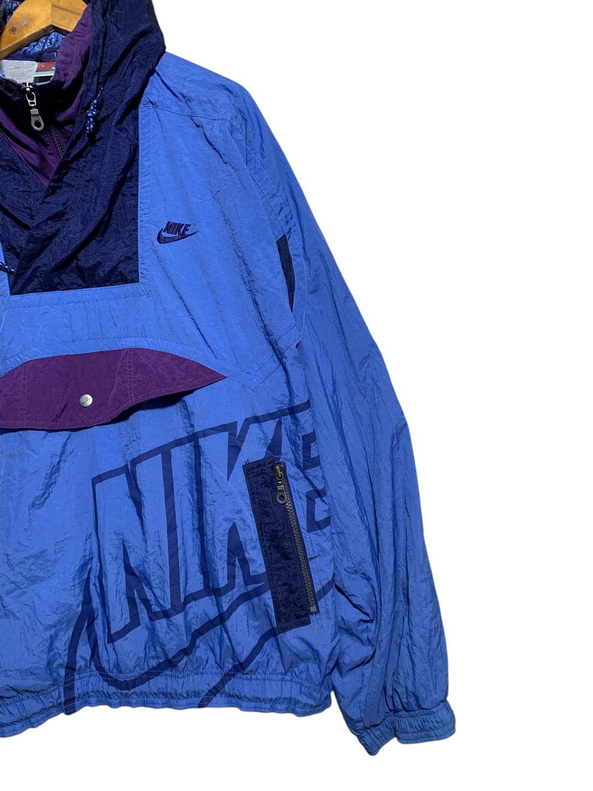 Nike 🔥VTG 90S NIKE NYLON ANORAK JACKETS Size US XL / EU 56 / 4 - 3 Thumbnail
