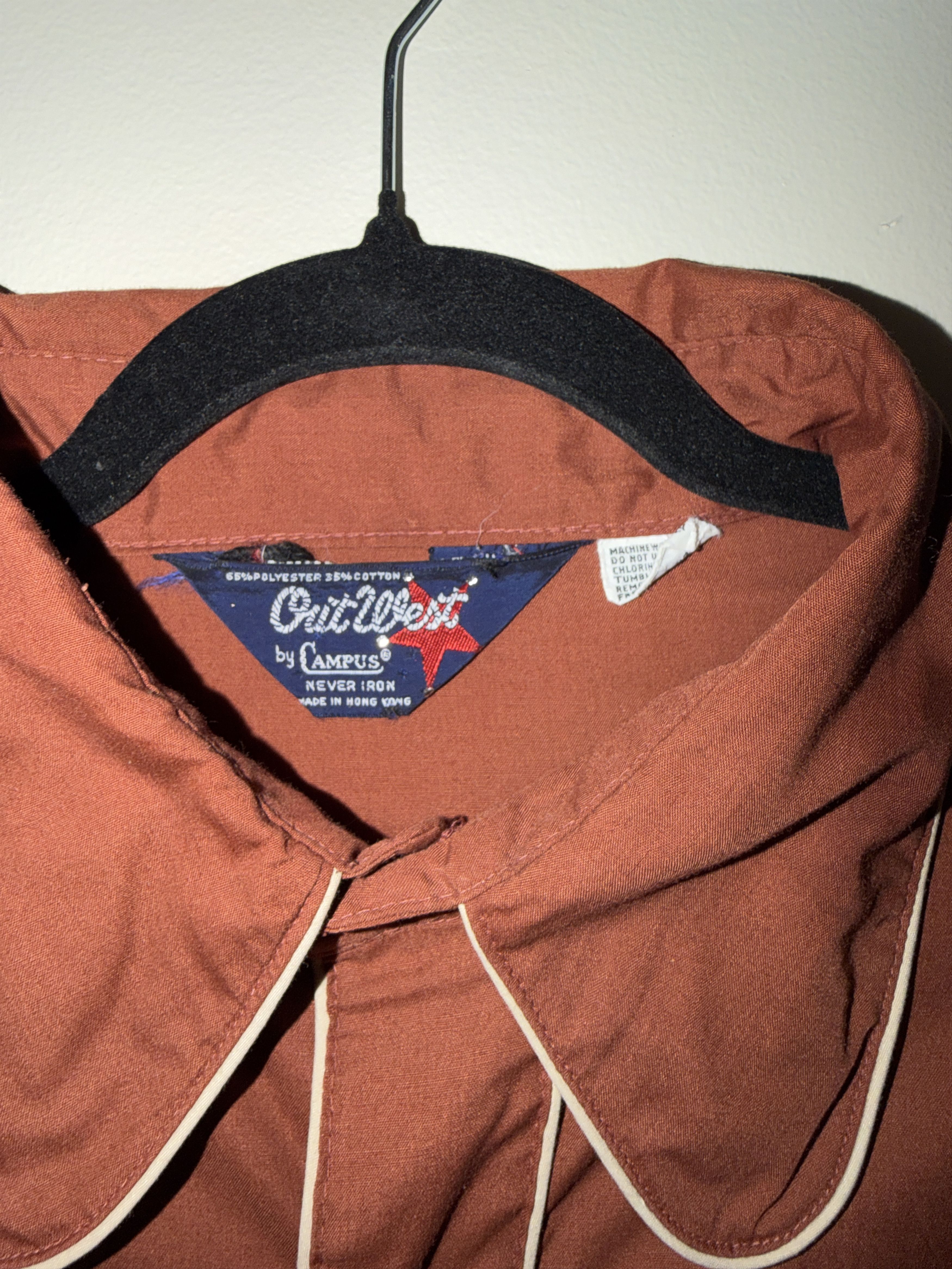 Other Out West by Campus Terracotta Western snap-front shirt Size US XL / EU 56 / 4 - 2 Thumbnail
