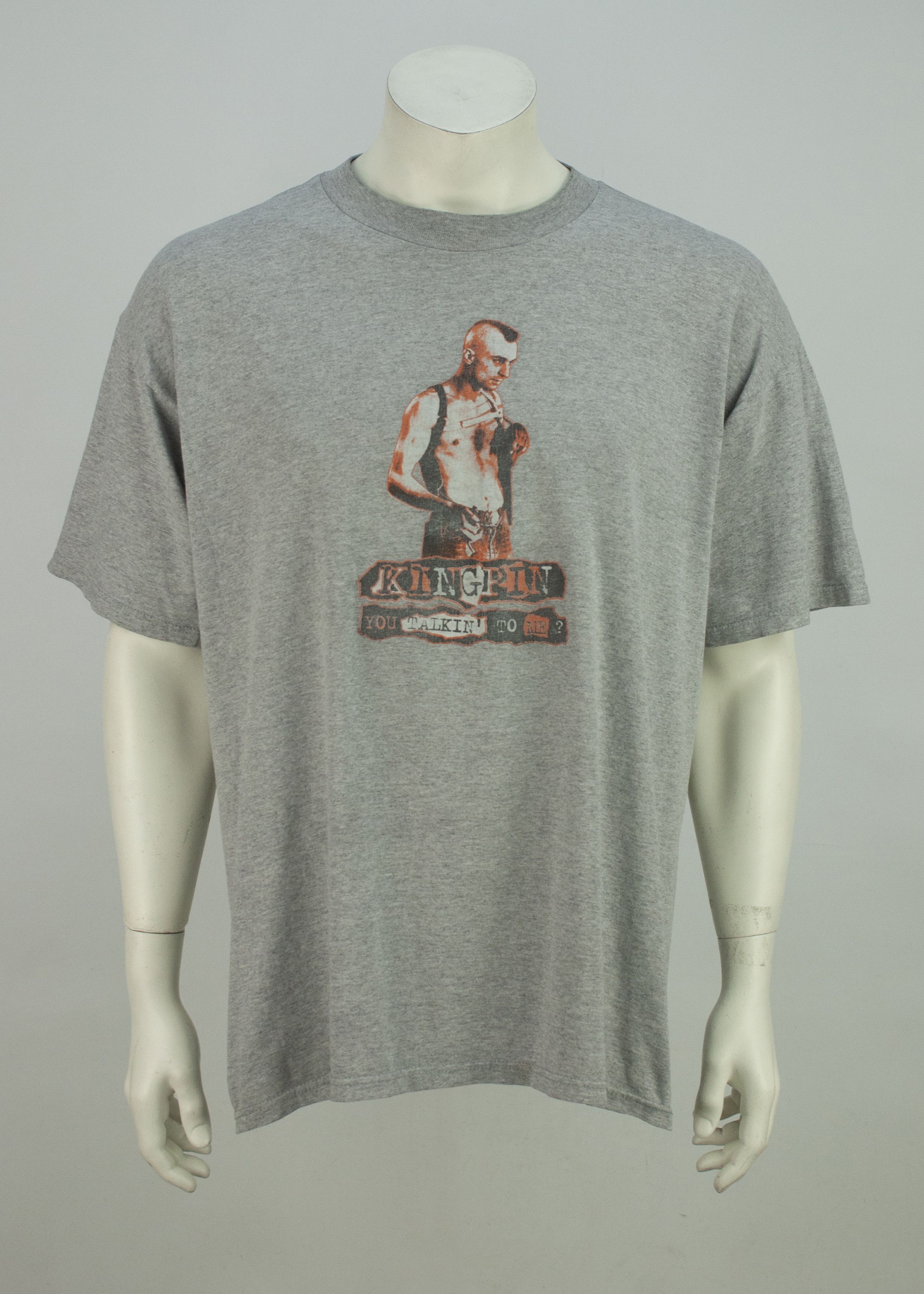 image of VTG 90's Taxi Driver You Talking To Me? Movie Graphic Tee in Grey, Men's (Size XL)