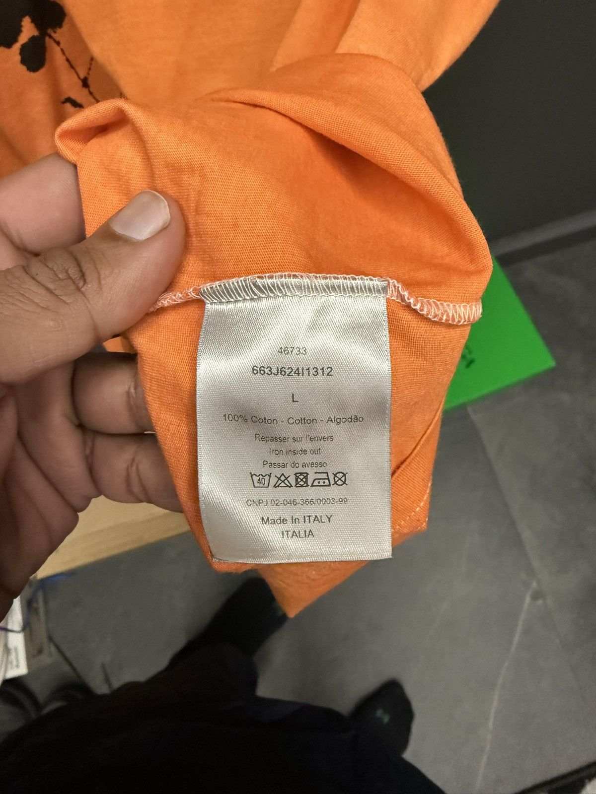 Dior Dior Rare Graphic Print T-Shirt Orange Noise Complaints Size US M / EU 48-50 / 2 - 4 Thumbnail
