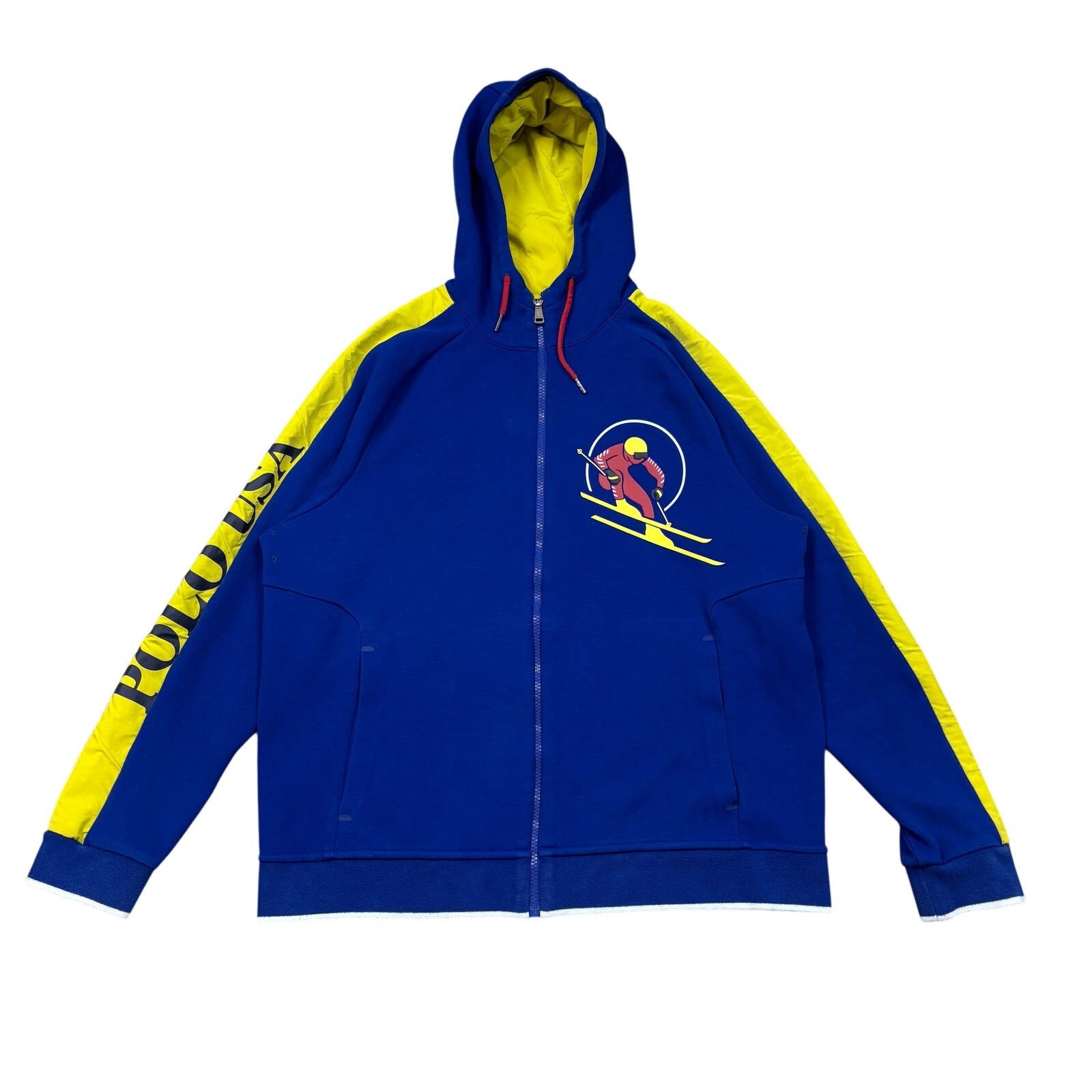 Polo Ralph Lauren × Vintage VTG Polo Ralph Lauren USA Downhill Skier Zip Hoodie Large Size US L / EU 52-54 / 3 - 1 Thumbnail
