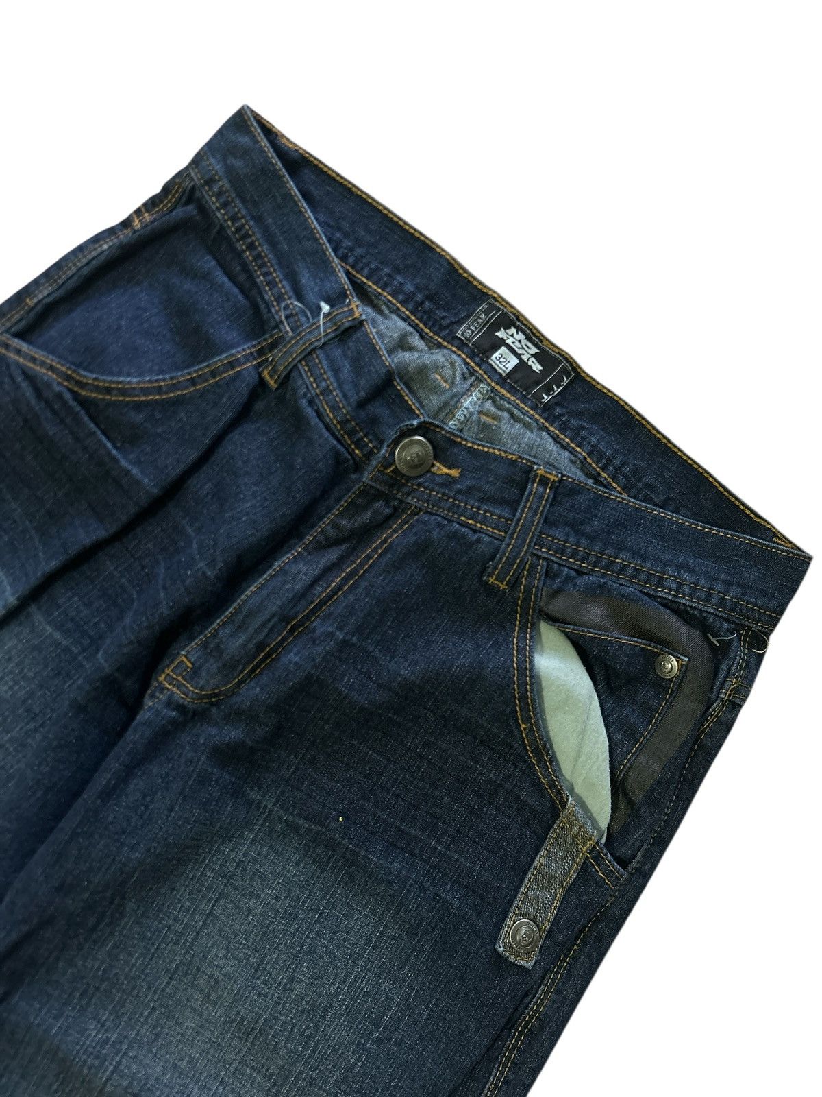 Vintage Vintage Y2K No Fear Carpenter Style Dark Wash Denim Jeans Size US 32 / EU 48 - 3 Thumbnail