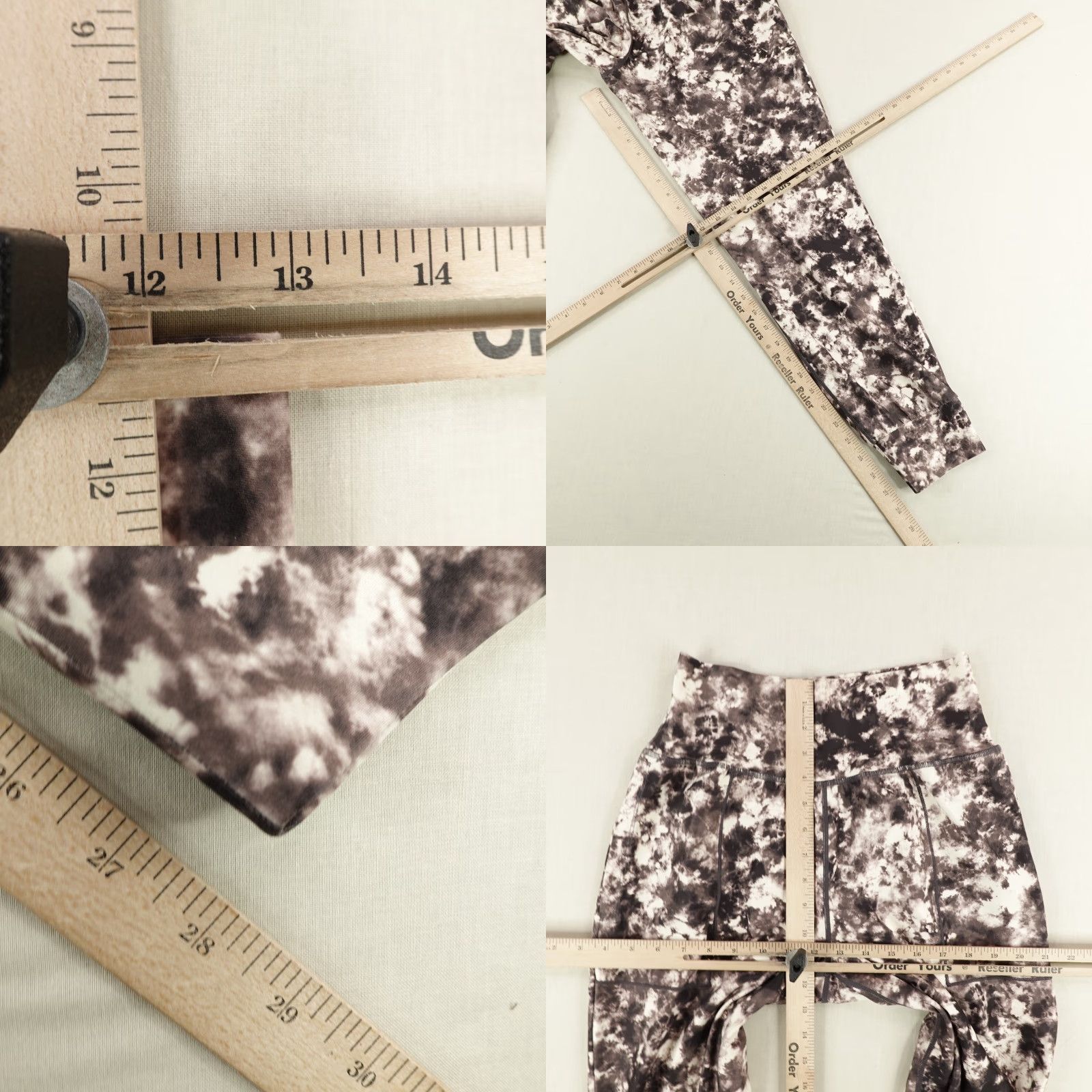 Athleta Athleta Pants Womens Small Brown Printed Tie Dye Elation 7/8 Tight Joggers Gym Size 28" / US 6 / IT 42 - 8 Thumbnail