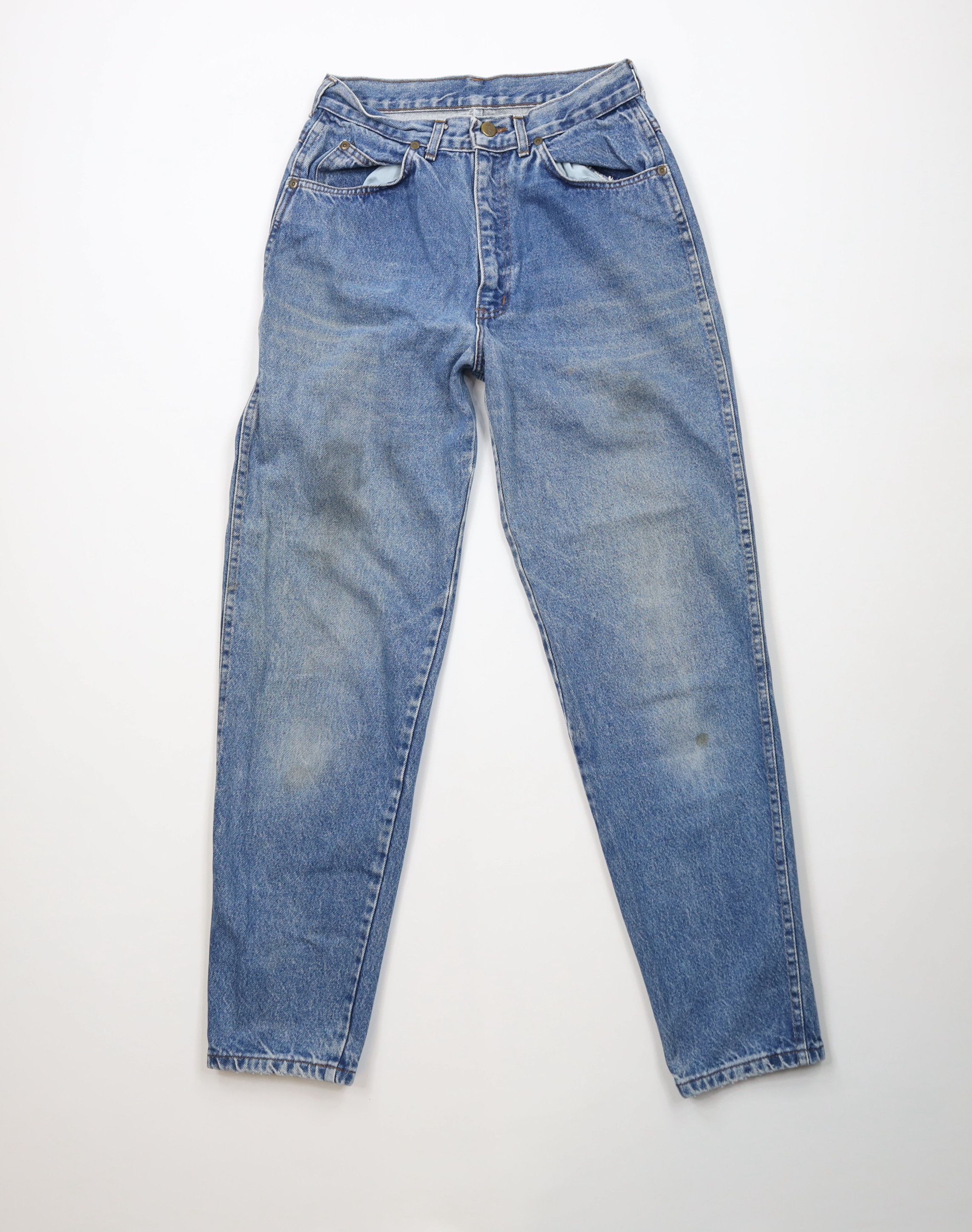 Vintage Vintage 90s Streetwear High Waist Tapered Jeans Blue USA Size 32" / US 10 / IT 46 - 1 Thumbnail