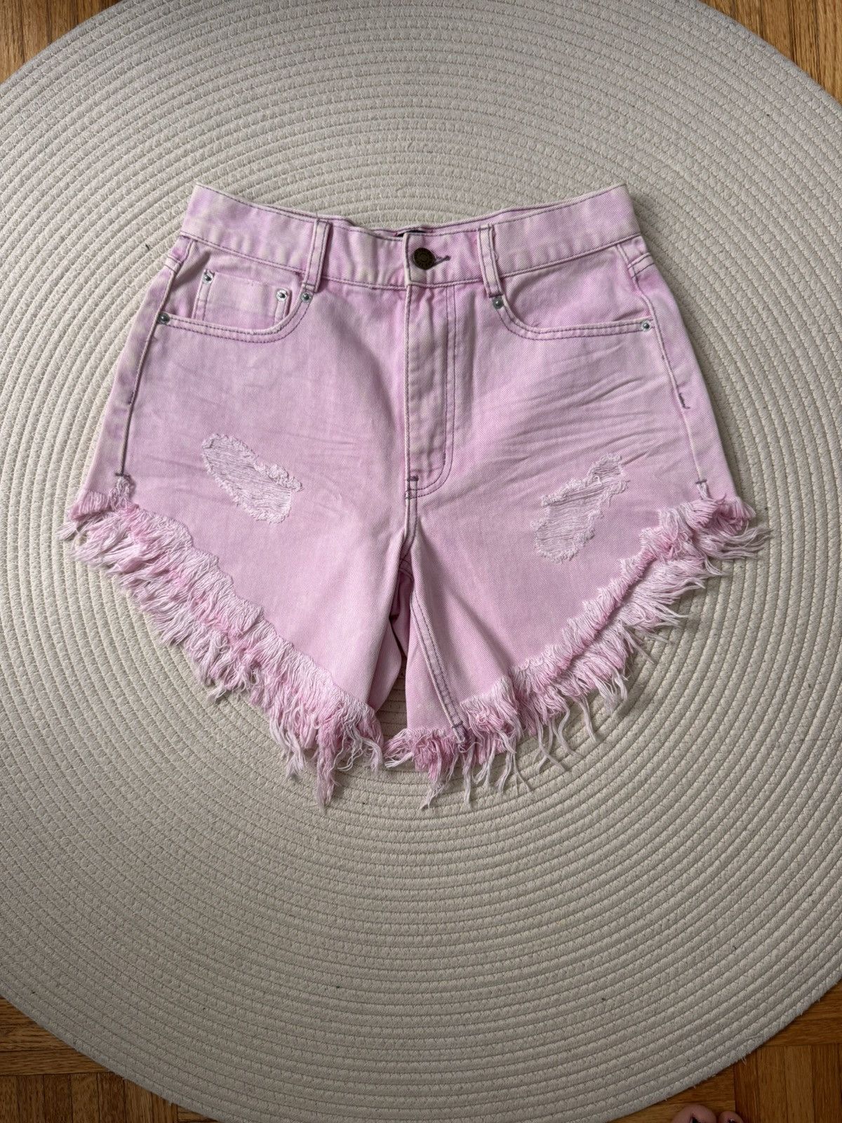 Urban Outfitters Urban outfitters denim Shorts size 25 garment dye pink Size 25" / US 0 / IT 36 - 1 Thumbnail