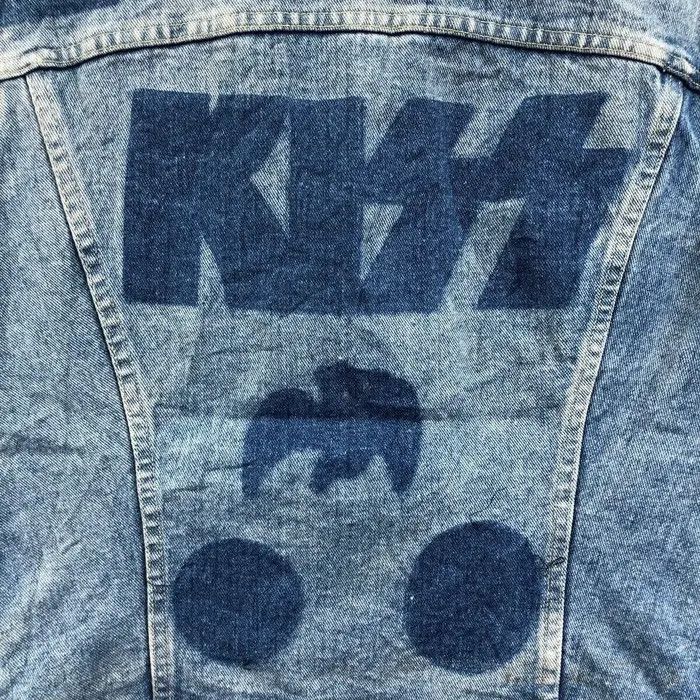 KISS Vtg 1985 LEE USA x KISS Band Tour Denim Jacket Heavy Metal Size L / US 10 / IT 46 - 4 Thumbnail