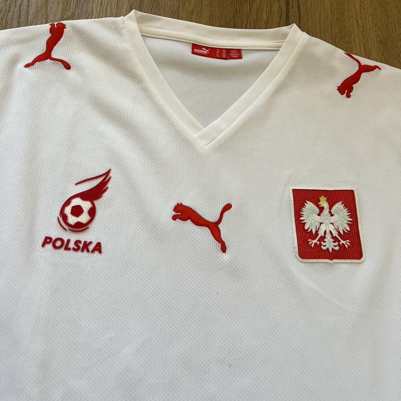 Puma 2006-08 Poland Polska Puma Home Football Shirt Y2k 2000s Size US XXL / EU 58 / 5 - 3 Thumbnail